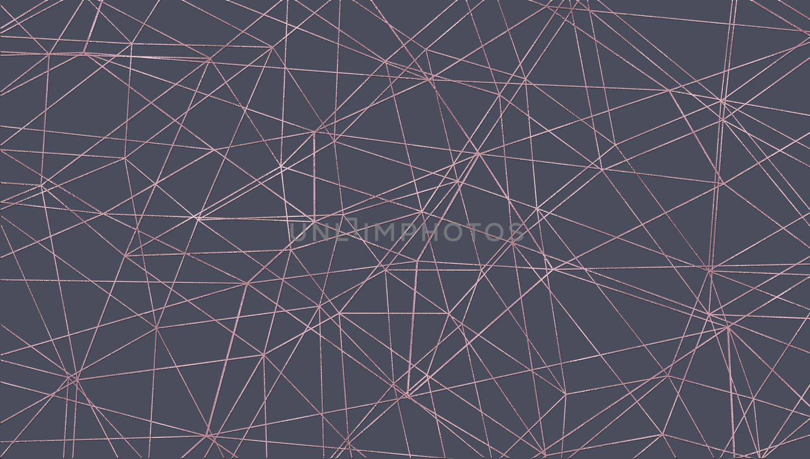 Abstract geometric design. Golden lines on grey background. Illustration