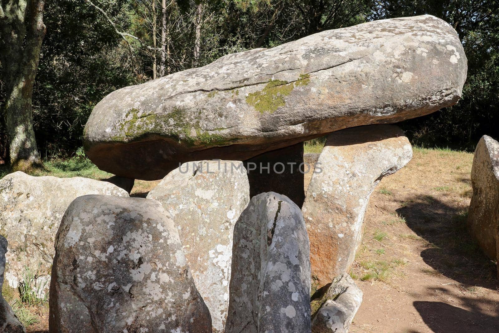 Dolmen of Keriaval near Carnac in Brittany by Mibuch