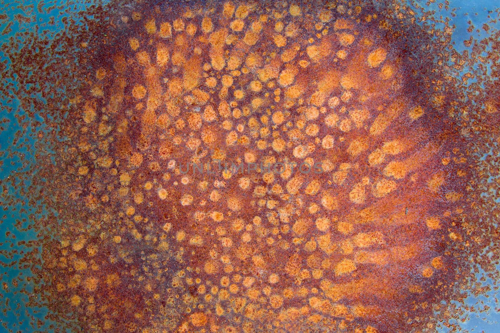 Rust stains on the metal surface by Mibuch