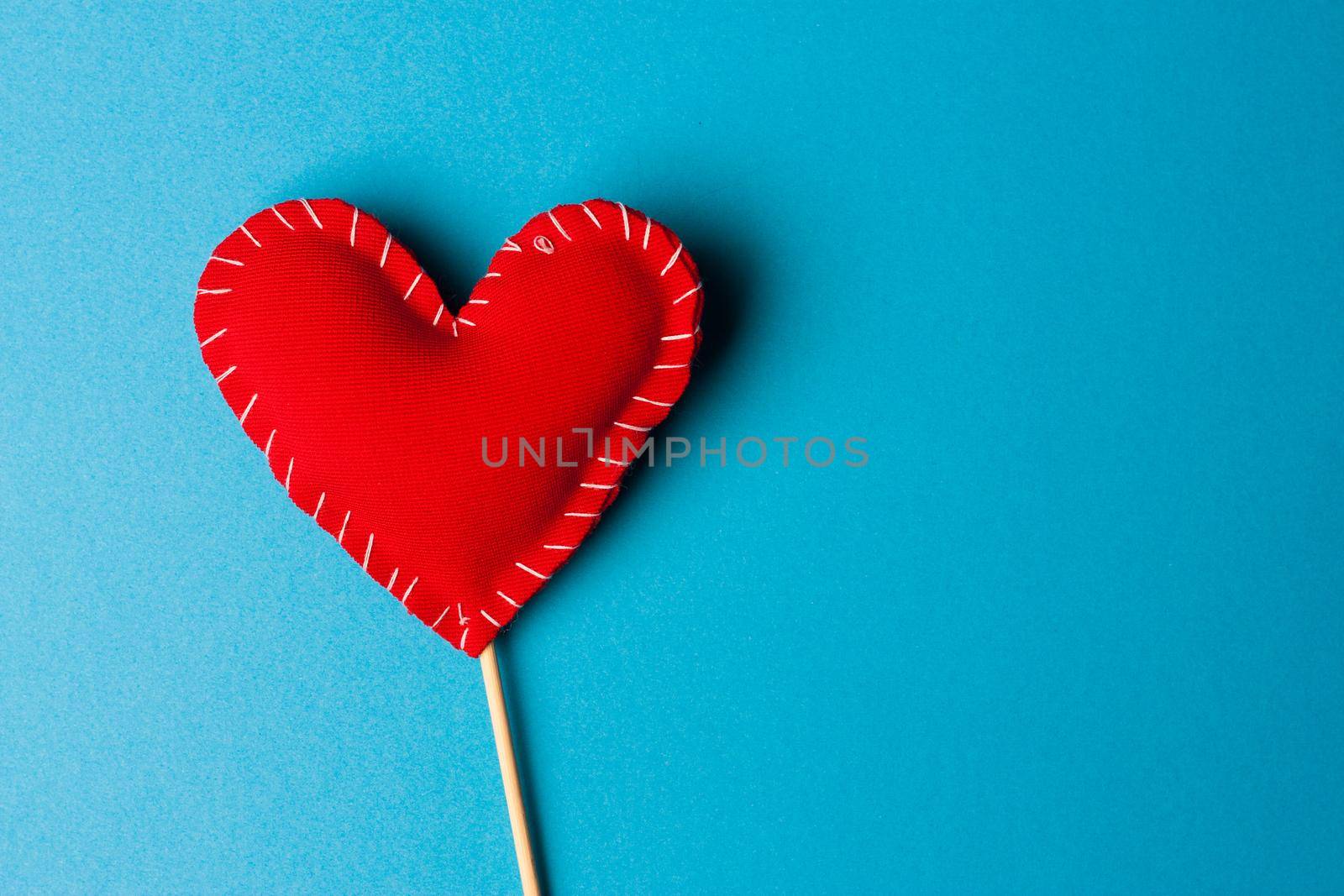 heart on a stick gift valentine decoration holiday romance. High quality photo