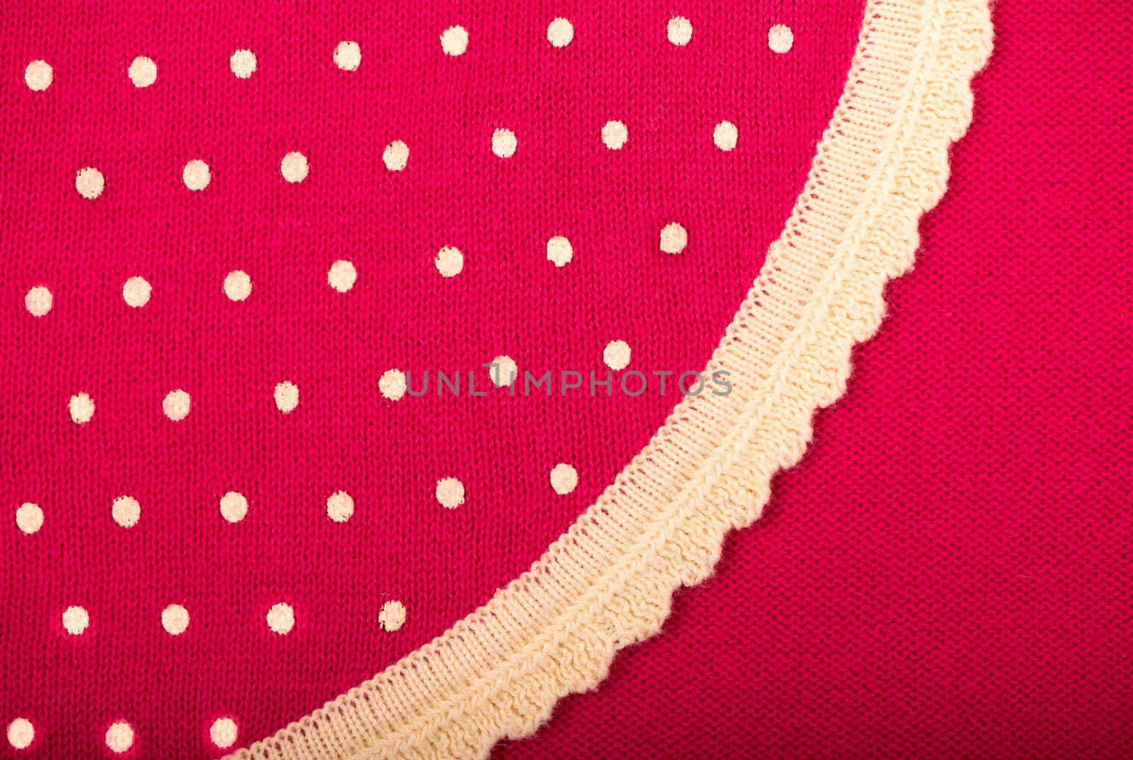 Pink polka dot fabric for polka dots on light pink background