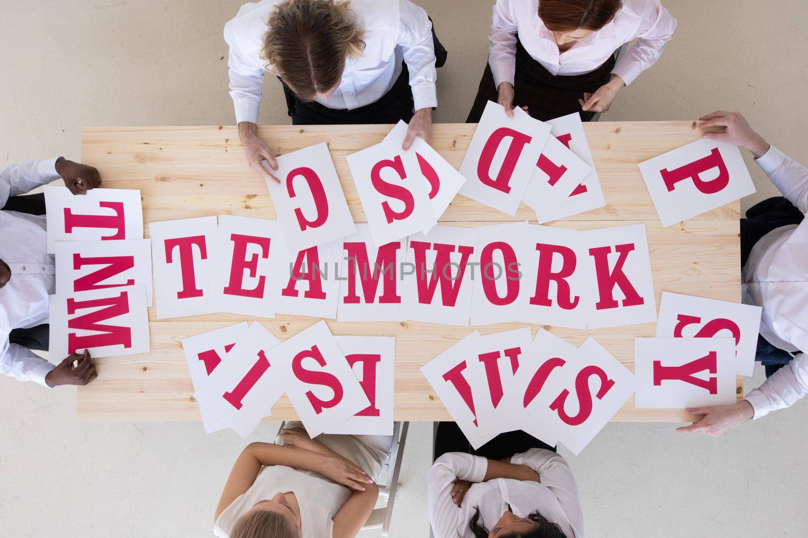 Diverse people teamwork by ALotOfPeople