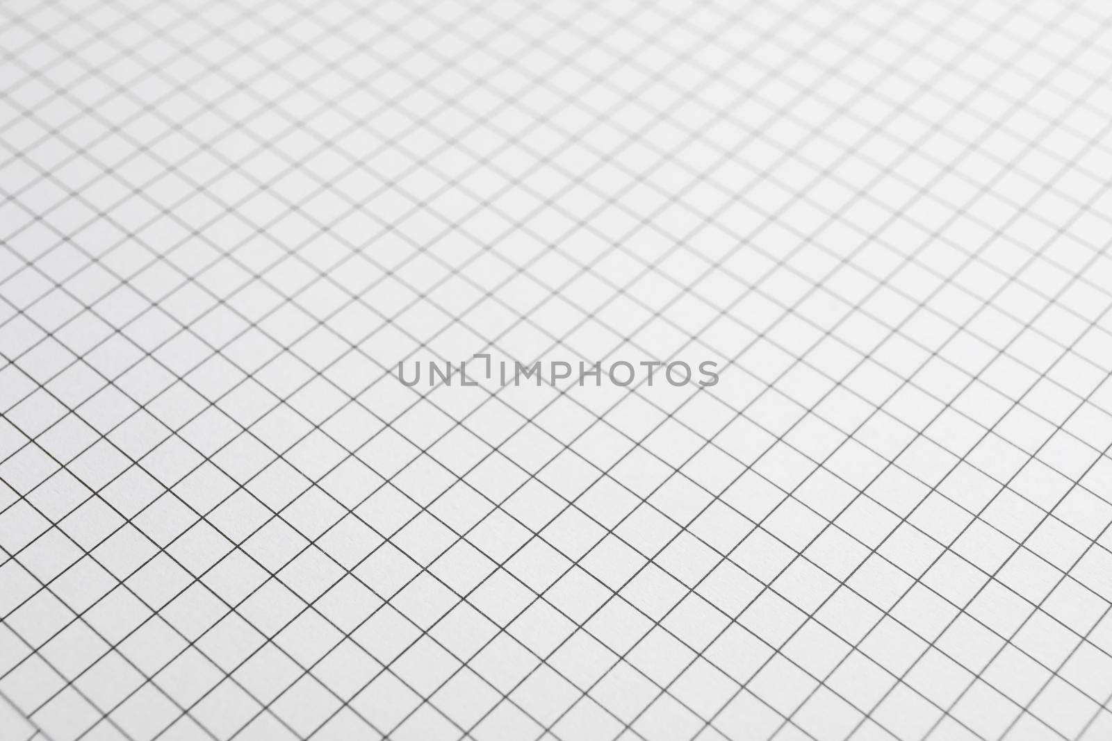 Sheet of notebook with grid texture as background, space for text