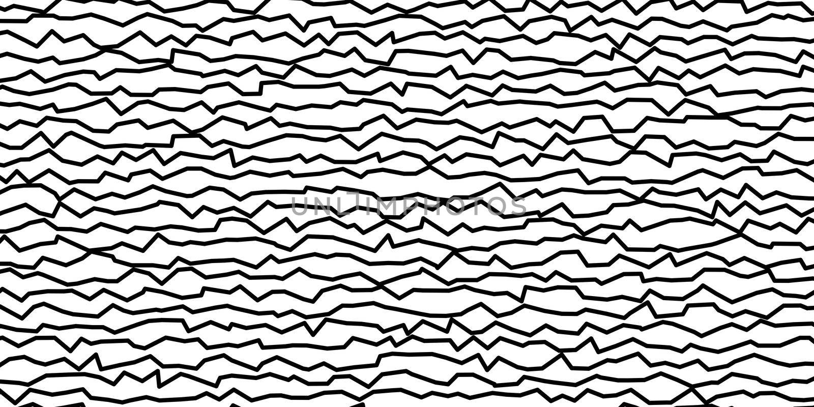 Jagged black lines on white background illustration by dutourdumonde