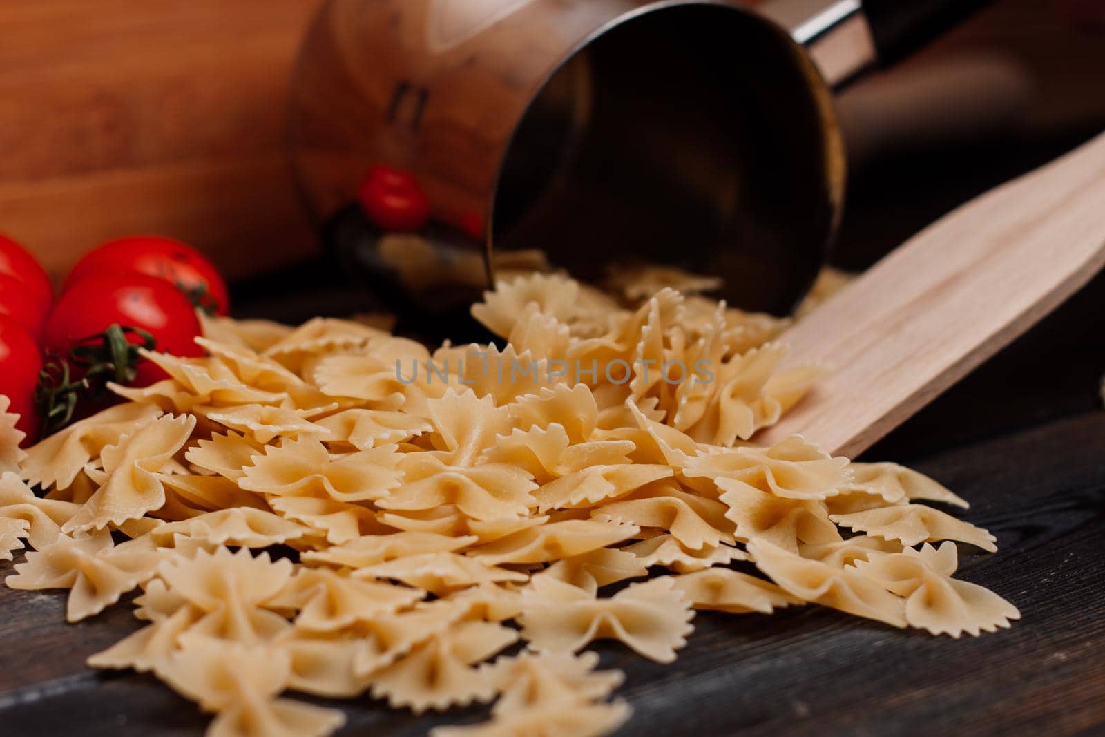 italian pasta cuisine cooking ingredients cherry tomatoes. High quality photo