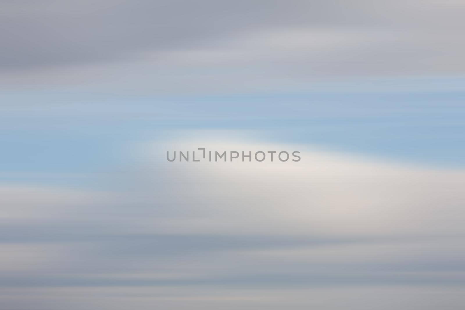 Defocused natural sky background with motion blur