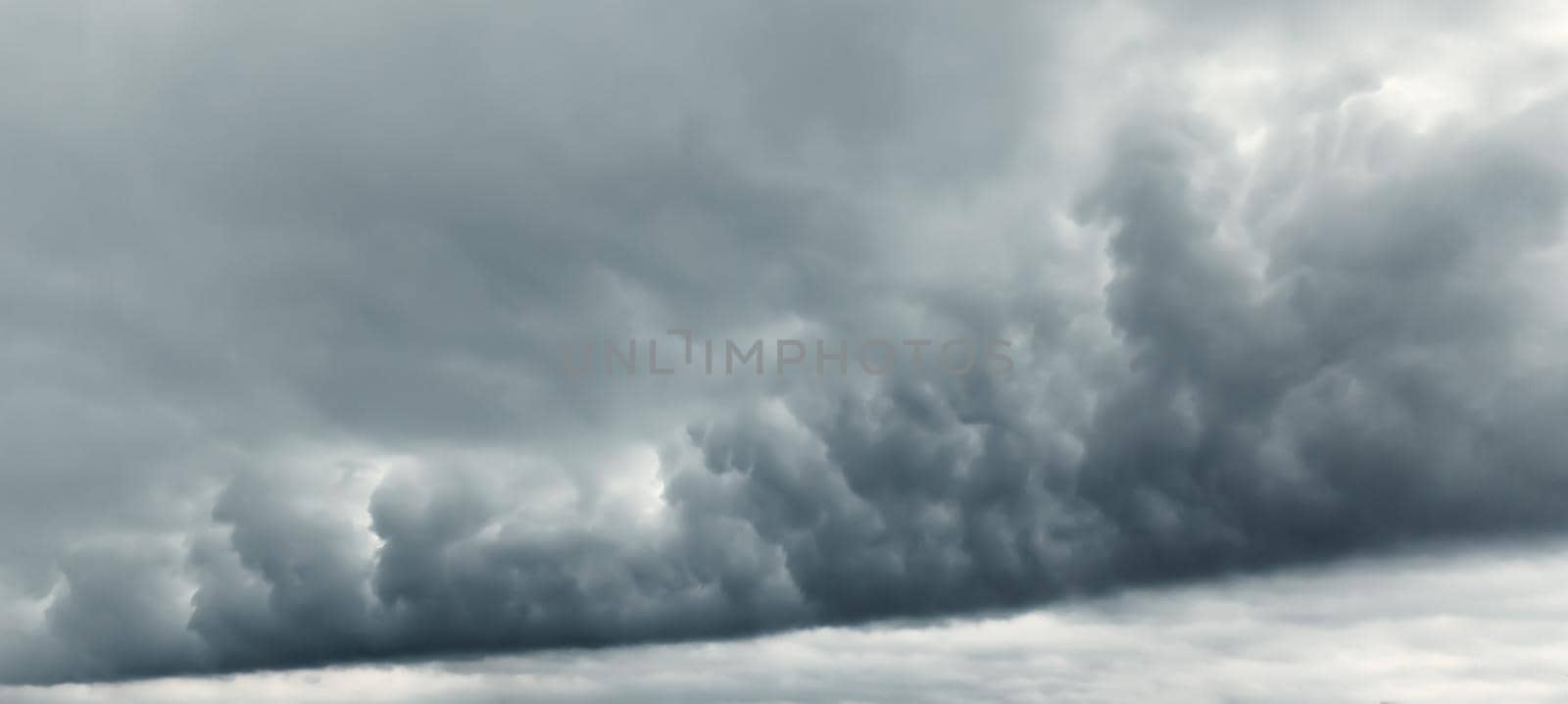 Dramatic sky. Dark storm clouds before rain