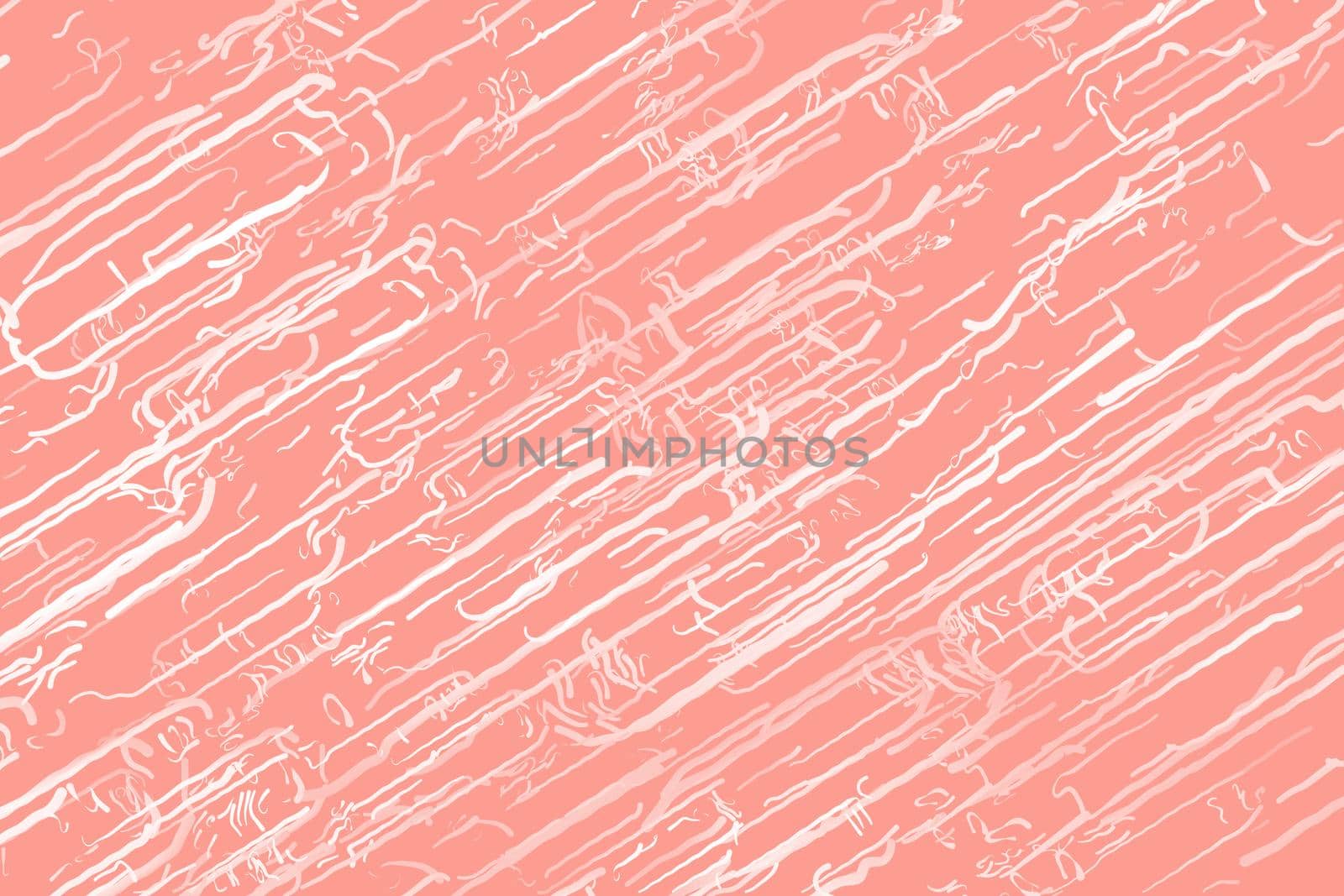 Abstract pattern with lines. Image in trendy living coral color