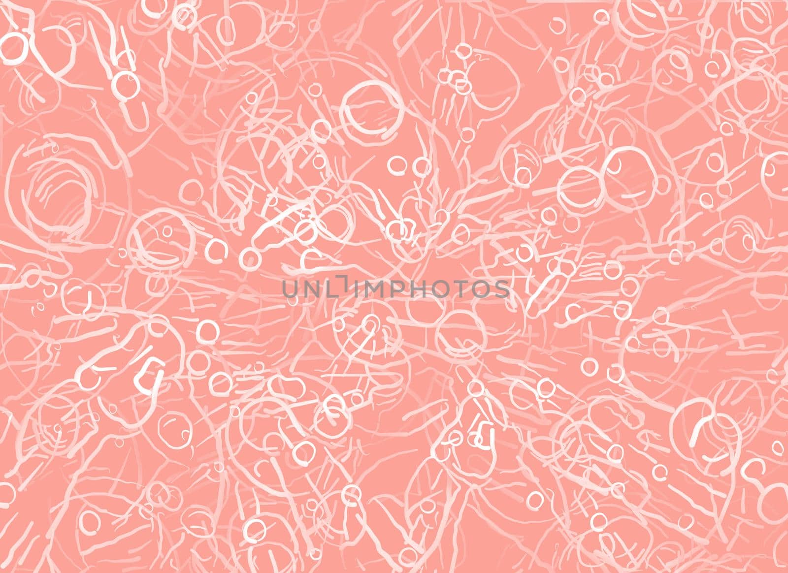 Abstract pattern with lines. Image in trendy living coral color