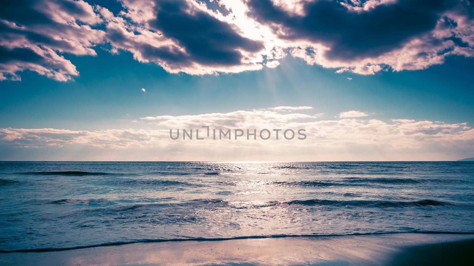 The sandy beach of the sea of Japan on the shores of the Primorsky territory
