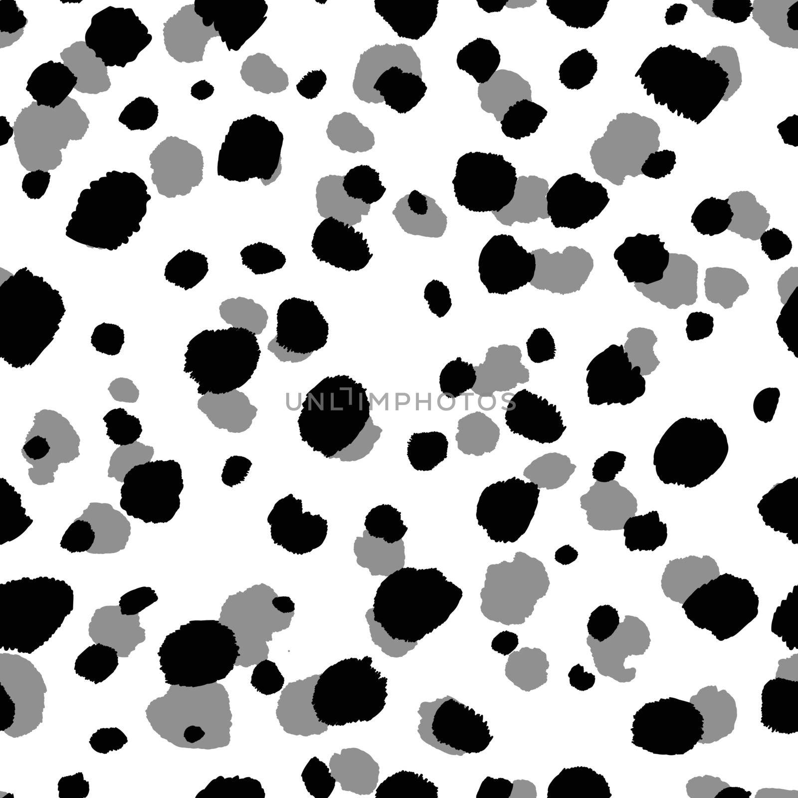 Abstract modern leopard seamless pattern. Animals trendy background. Black and white decorative vector illustration for print, card, postcard, fabric, textile. Modern ornament of stylized skin by allaku