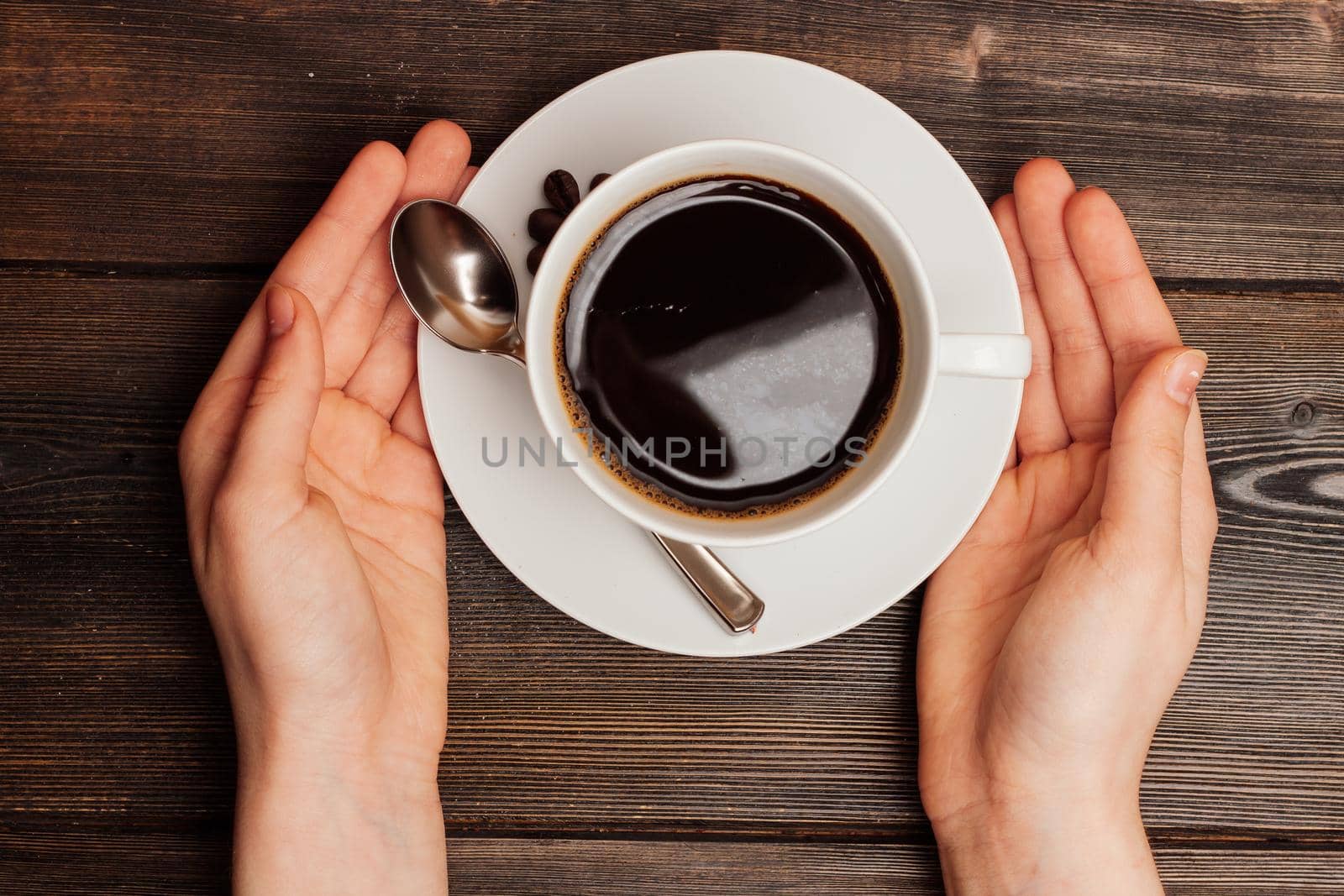 sweet bun dessert for breakfast coffee cup cinnabon. High quality photo