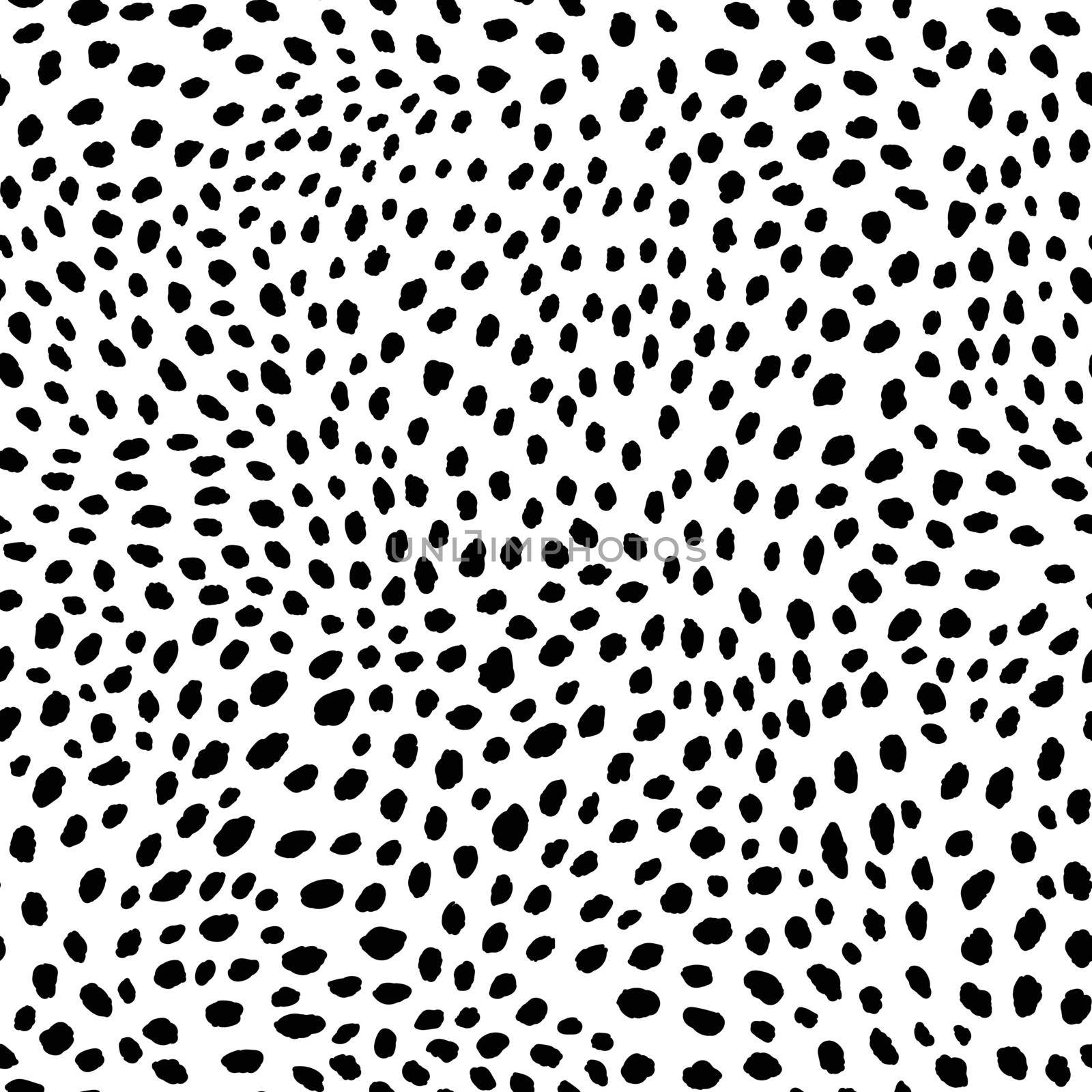 Abstract modern leopard seamless pattern. Animals trendy background. Black and white decorative vector illustration for print, card, postcard, fabric, textile. Modern ornament of stylized skin by allaku