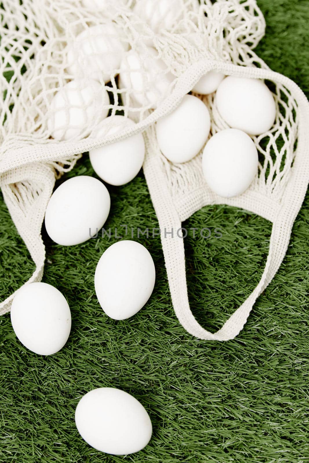 white eggs on the lawn easter christian day spring. High quality photo