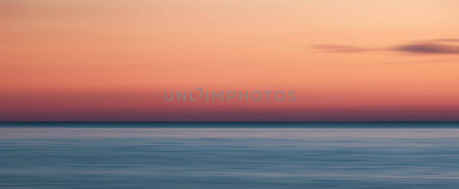 blurred sea landscape by palinchak