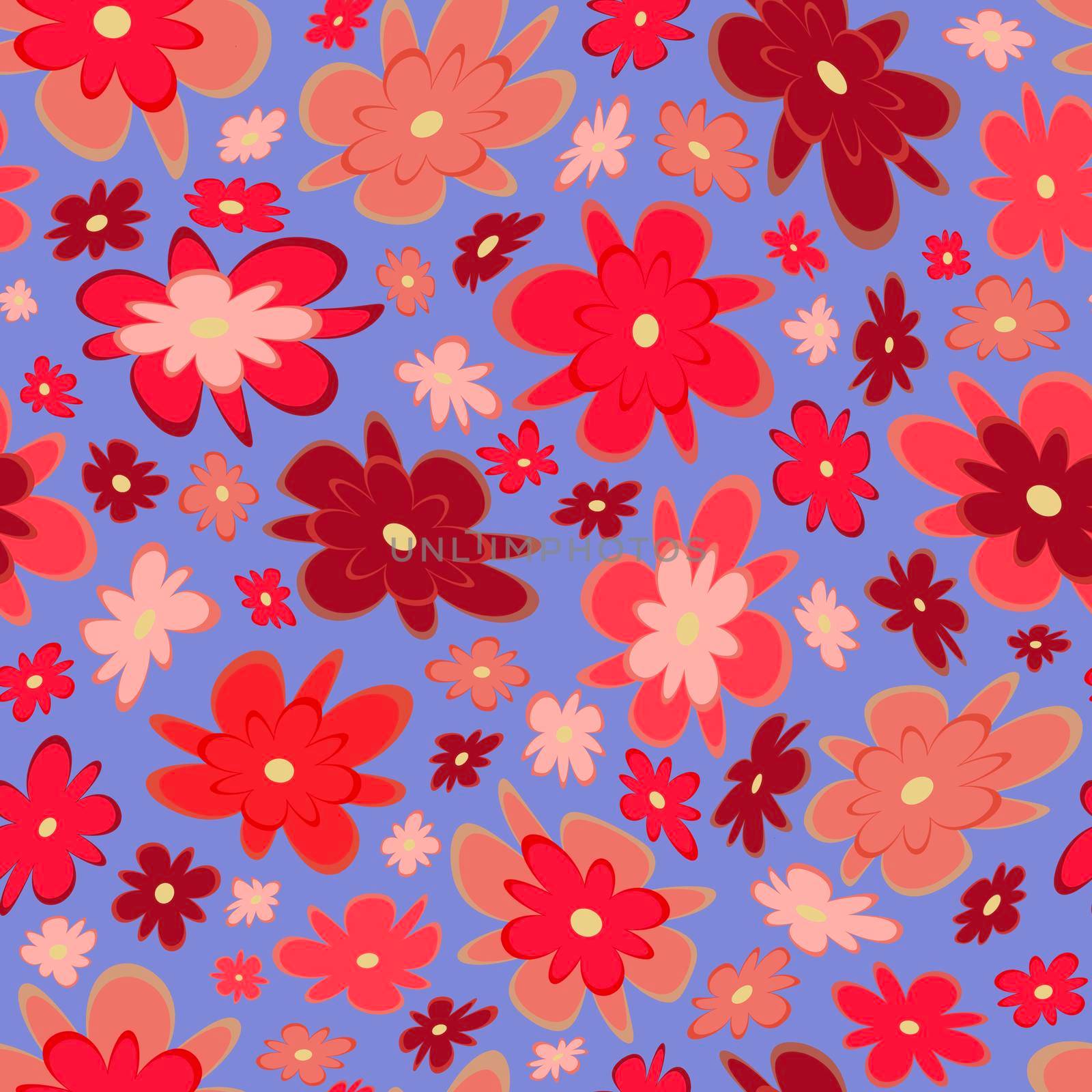 Trendy fabric pattern with miniature flowers.Summer print.Fashion design.Motifs scattered random.Elegant template for fashion prints.Pink on azure.Good for fashion,textile,fabric,gift wrapping paper.
