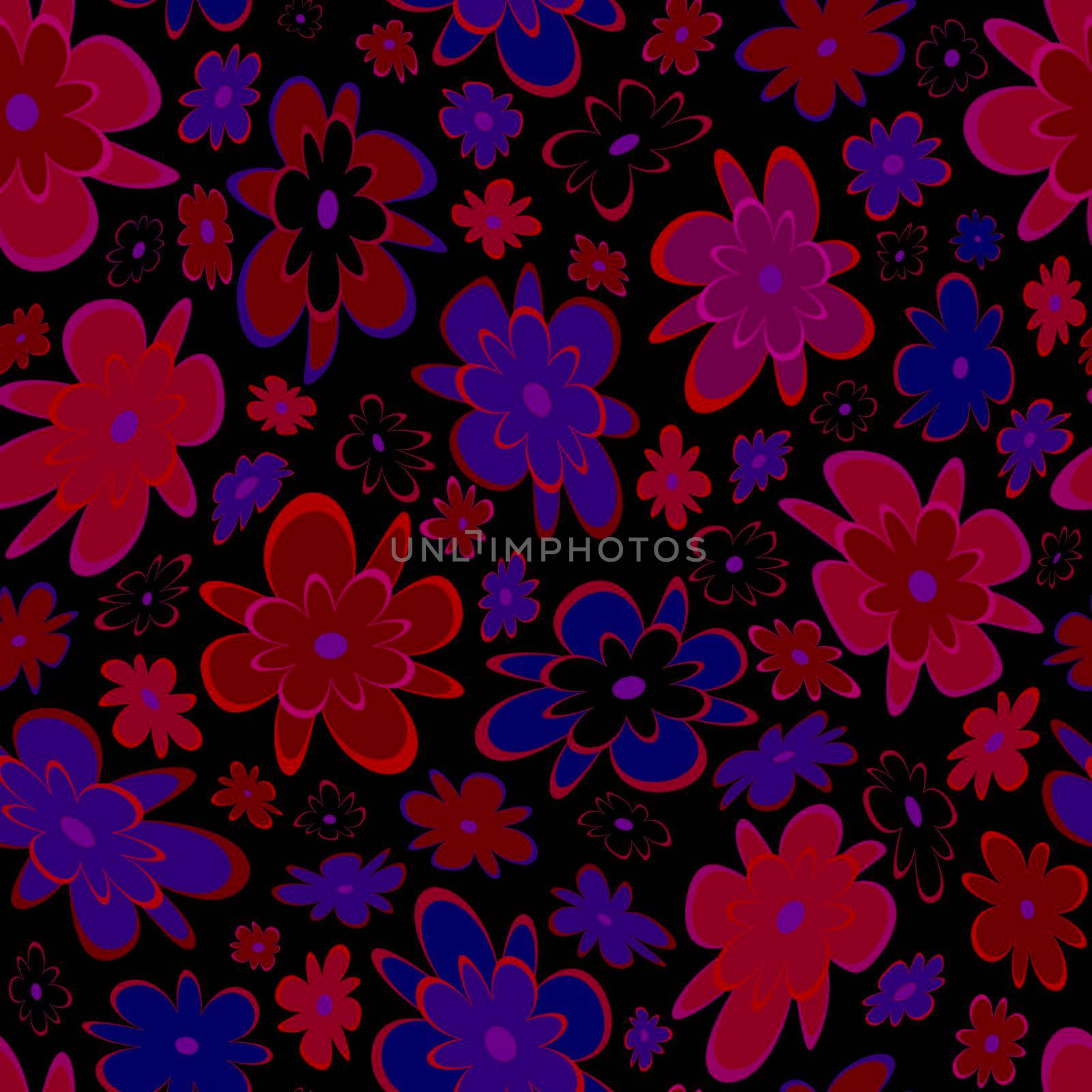 Trendy fabric pattern with miniature flowers.Summer print.Fashion design.Motifs scattered random.Elegant template for fashion prints.Good for fashion,textile,fabric,gift wrapping paper.Burgundy black.