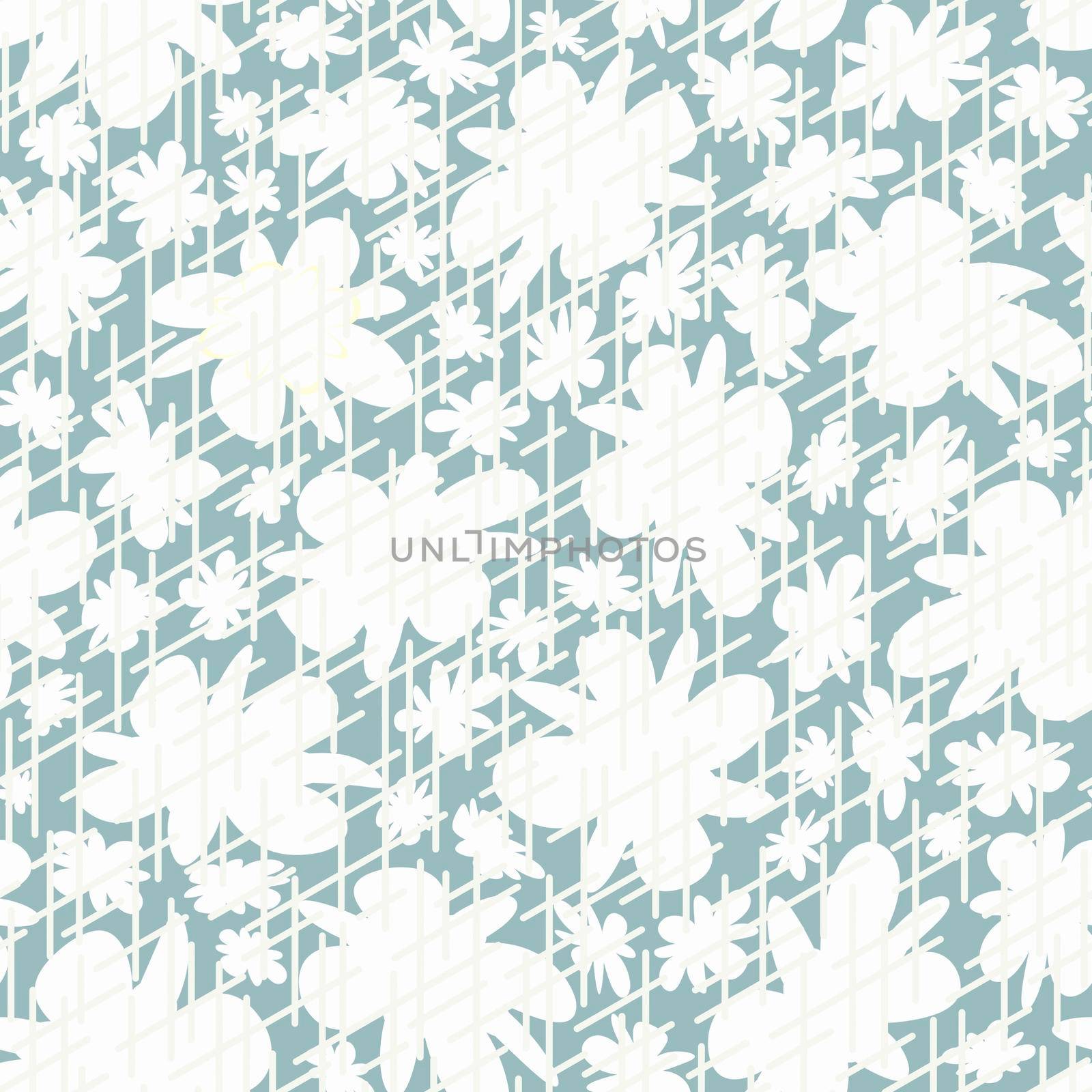 Trendy fabric pattern with miniature flowers and lines.Summer print.Fashion design.Motifs scattered random.Elegant template prints.Good for fashion,textile,fabric,gift wrapping paper.White azure.