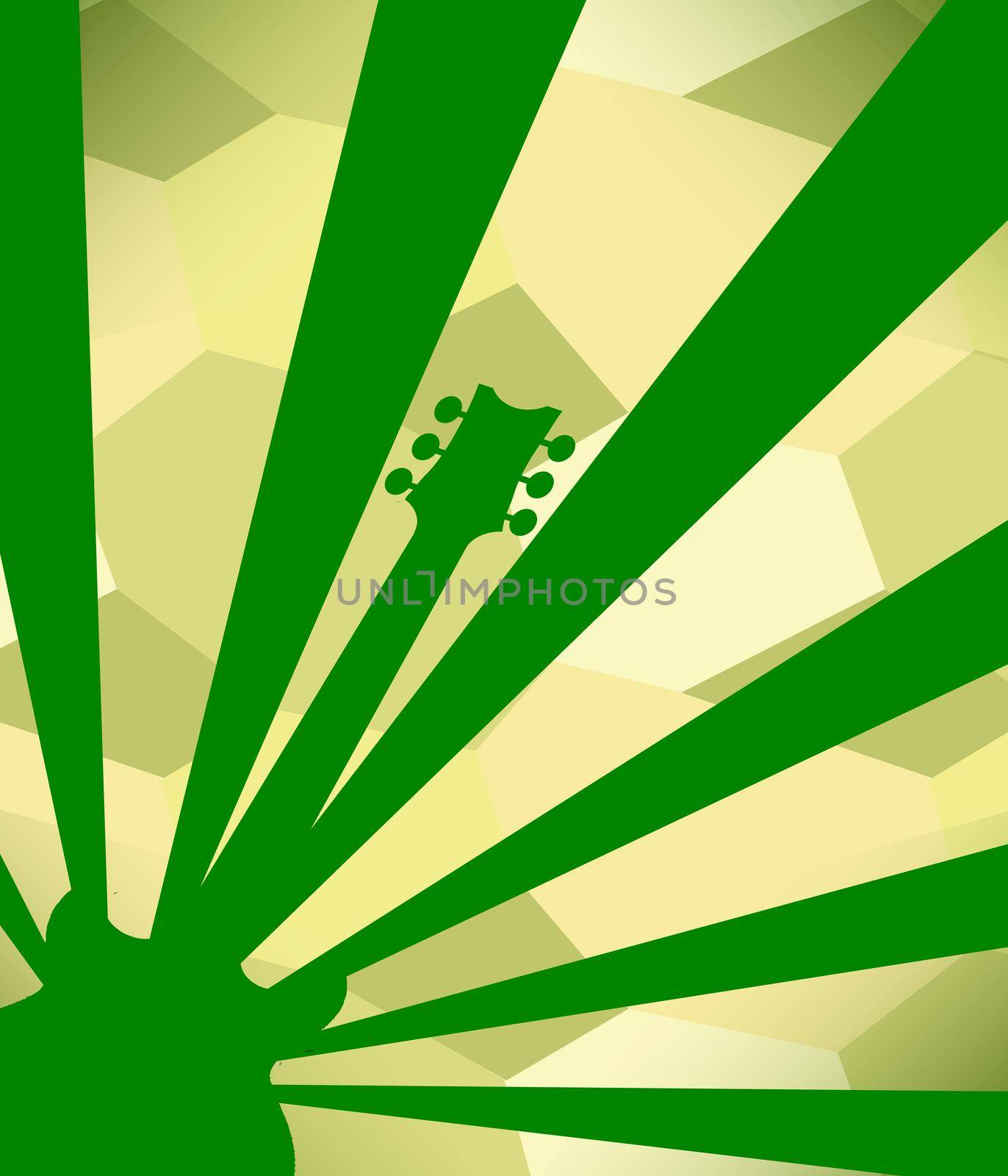 Guitar Green Poster Background by Bigalbaloo