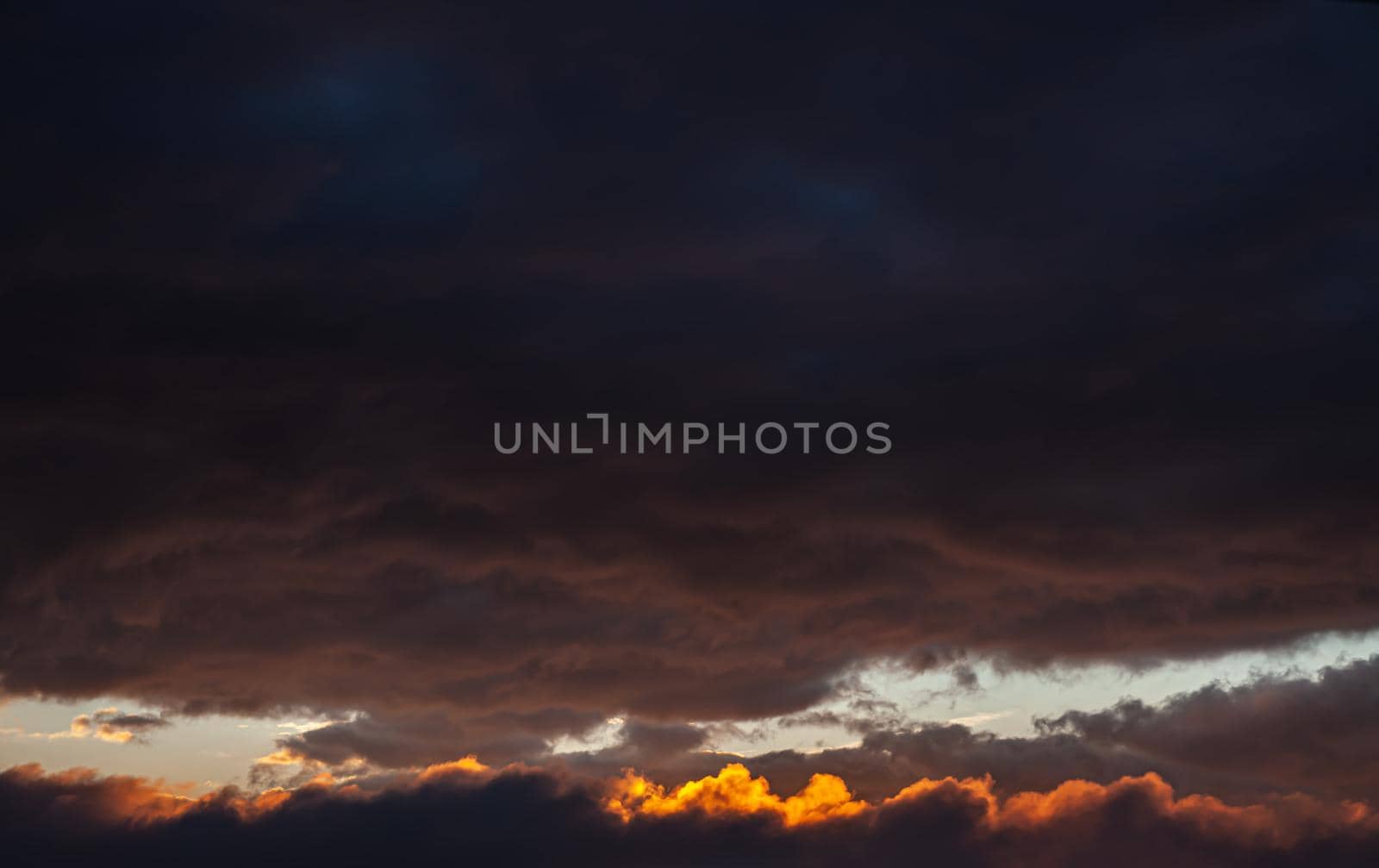 Abstract nature background. Sky with dramatic clouds