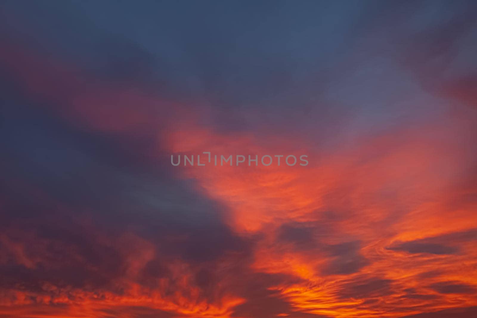 Nature background. Morning sky. Dramatic sunrise sky.