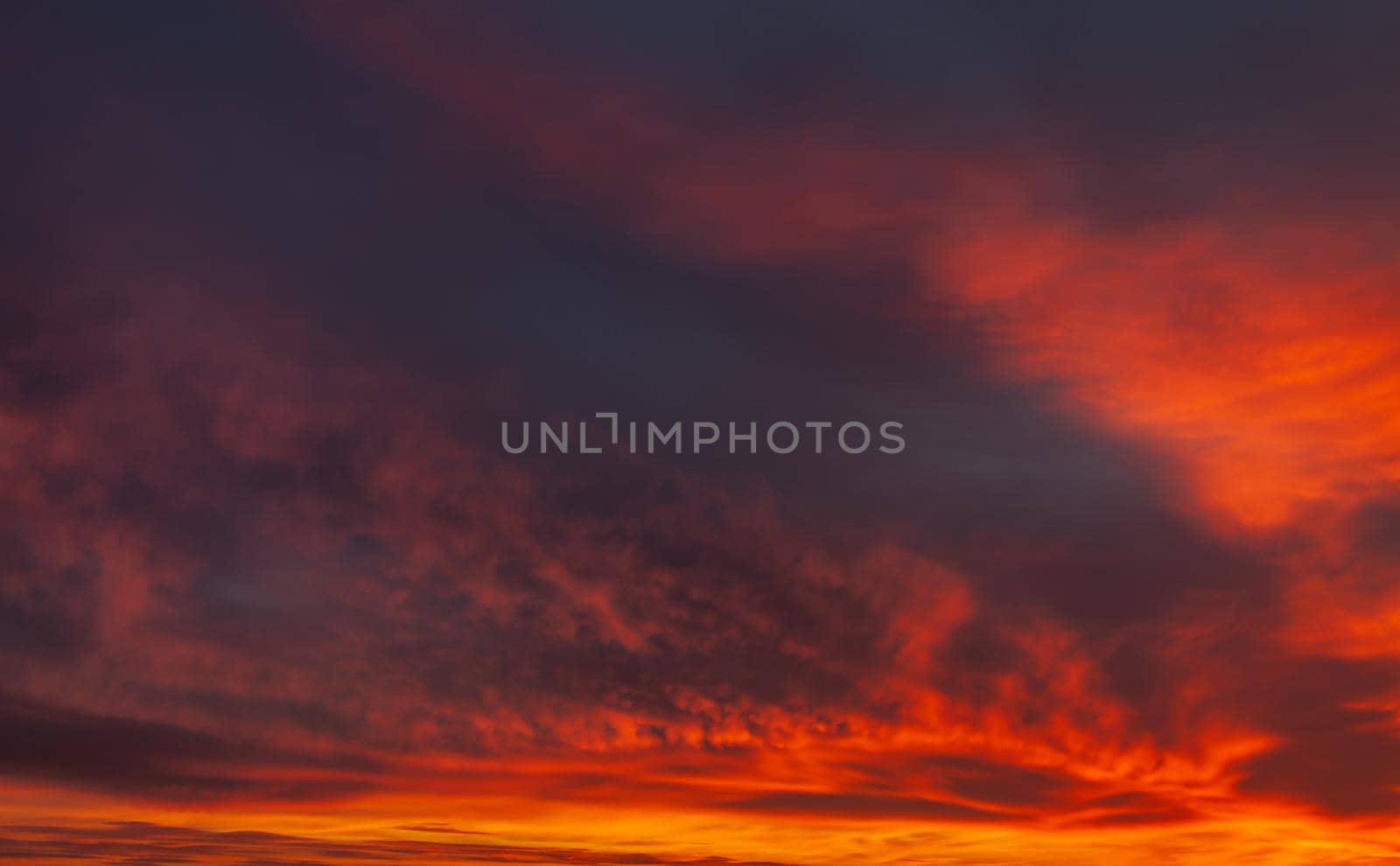 Nature background. Morning sky. Dramatic sunrise sky.