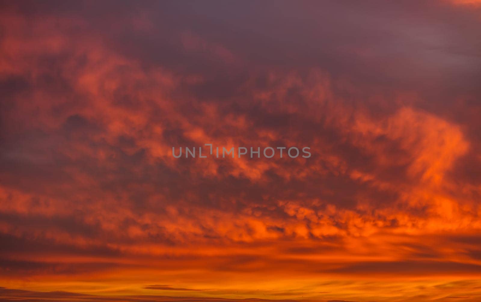 Nature background. Morning sky. Dramatic sunrise sky.