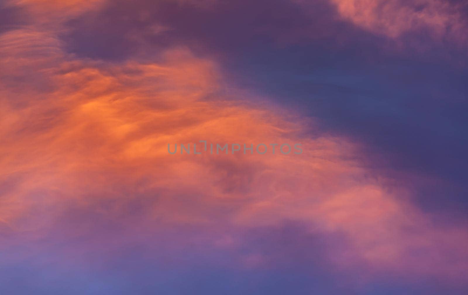 Nature background. Morning sky. Dramatic sunrise sky.