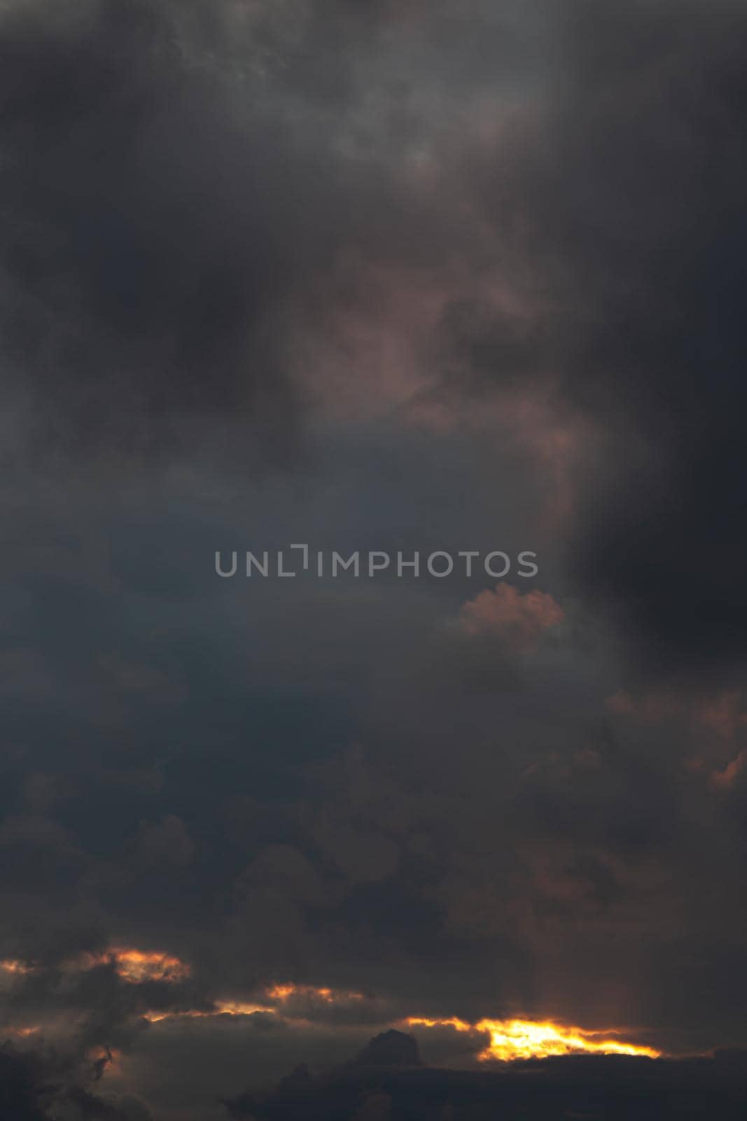 Abstract nature background. Colorful dramatic sky with cloud at sunset. Dramatic and moody pink, purple and blue cloudy sunset sky