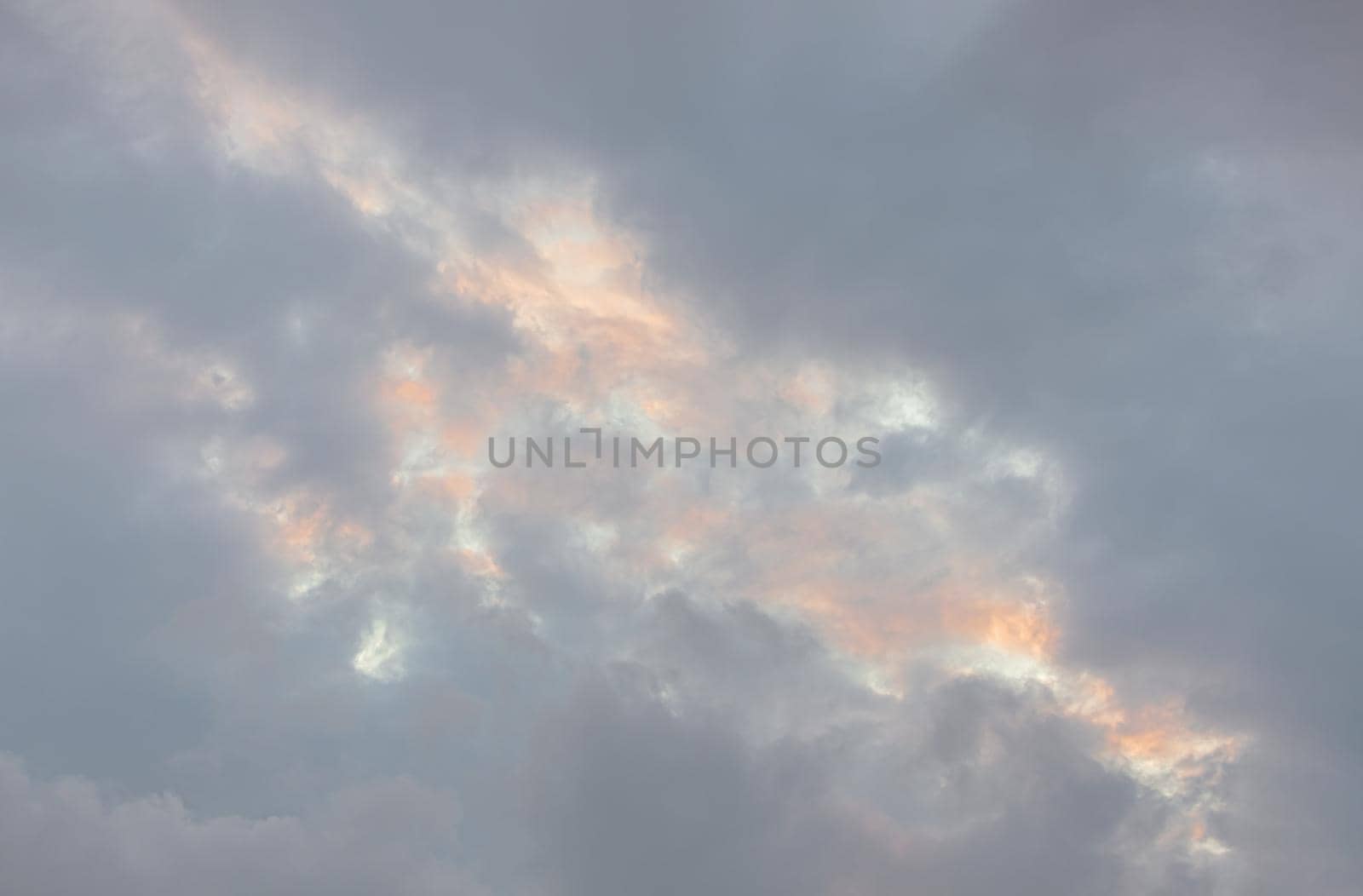 Abstract nature background. Colorful dramatic sky with cloud at sunset. Dramatic and moody pink, purple and blue cloudy sunset sky