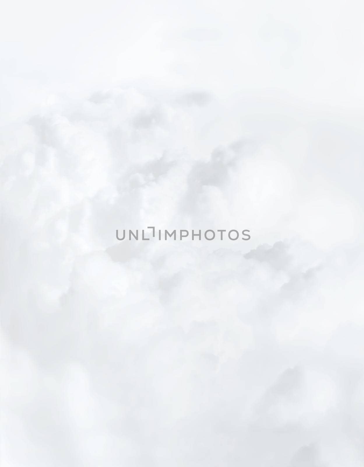 Sky with clouds, a view from an aeroplane above the clouds. Abstract nature background with clouds in light tonality. White cumulus clouds