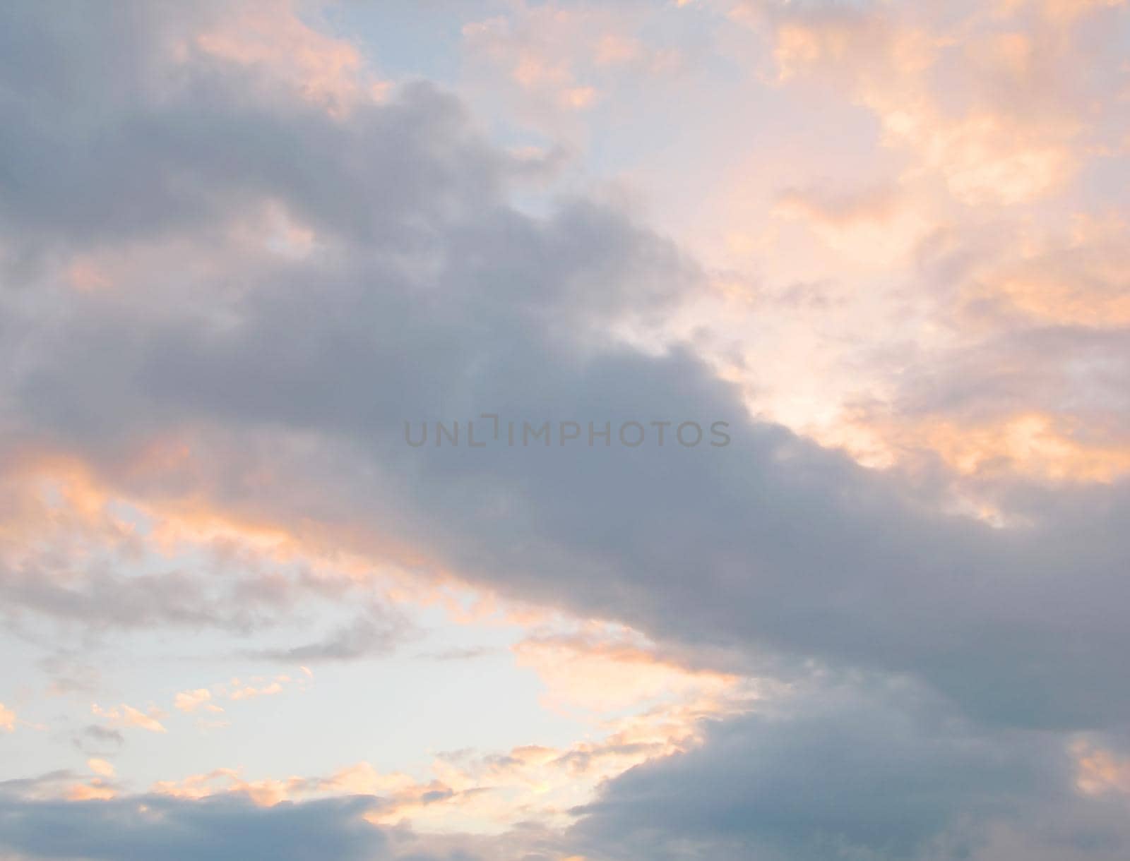 Abstract nature background with clouds in light tonality. 