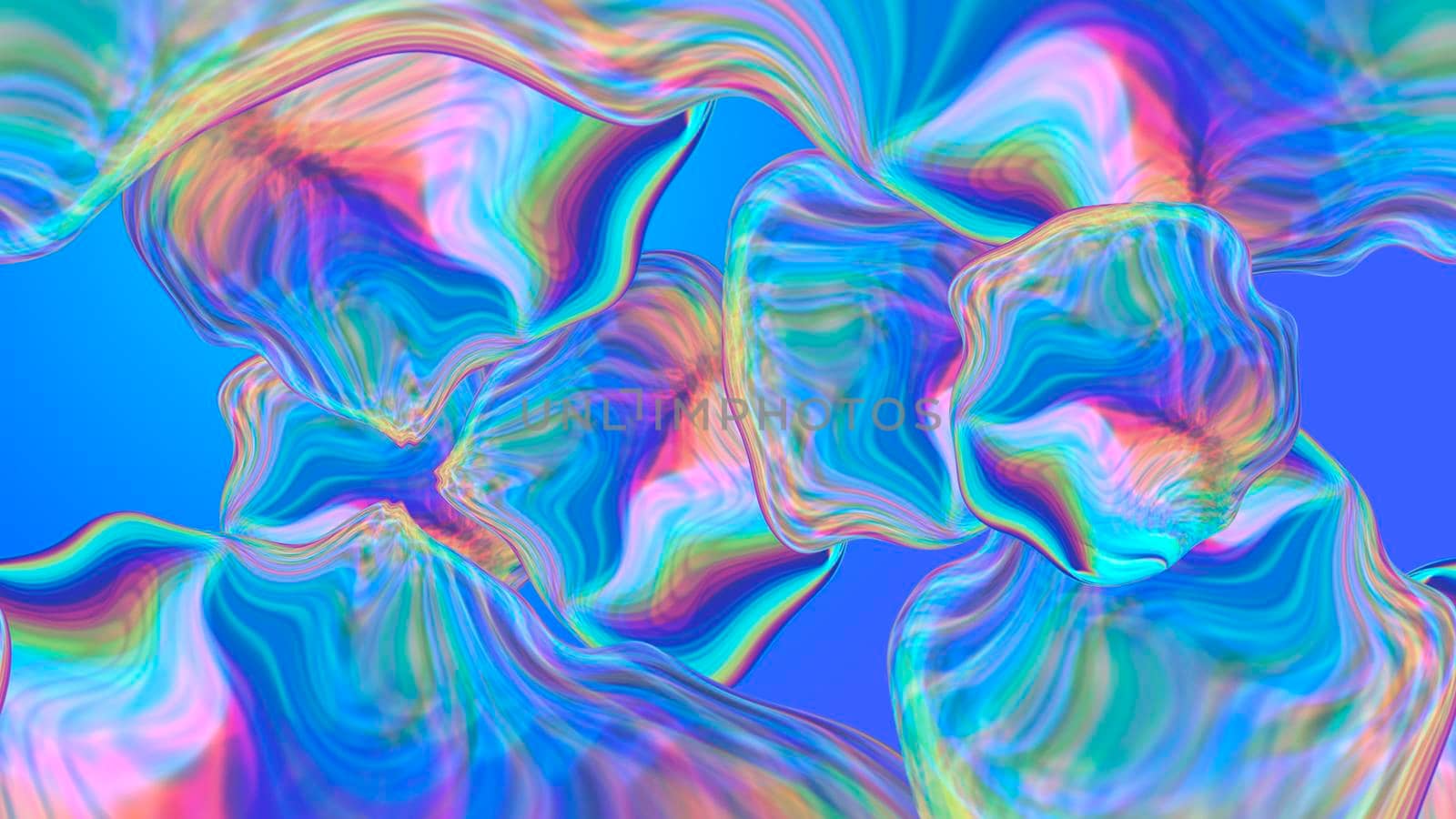 Abstract textured rainbow background. 3d image, 3d rendering