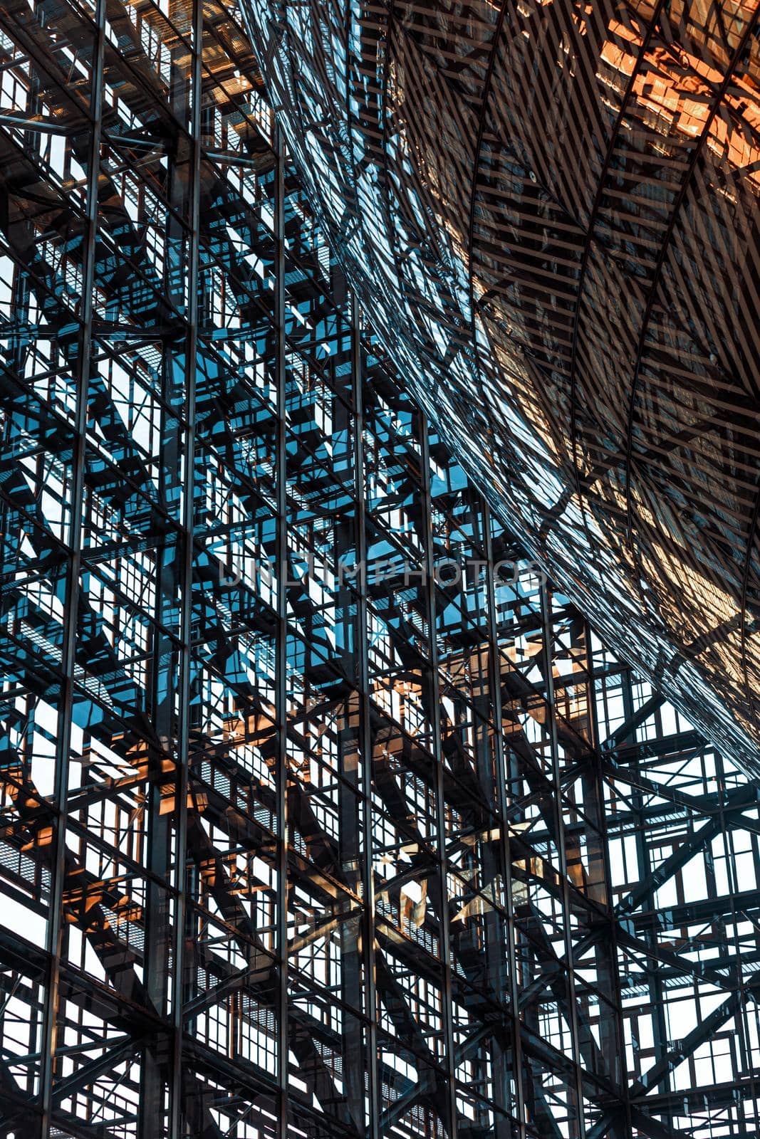 BRUSSELS, BELGIUM - May 14, 2019: Interior view of the EU Council building during the 10th EU-Eastern Partnership council meeting.