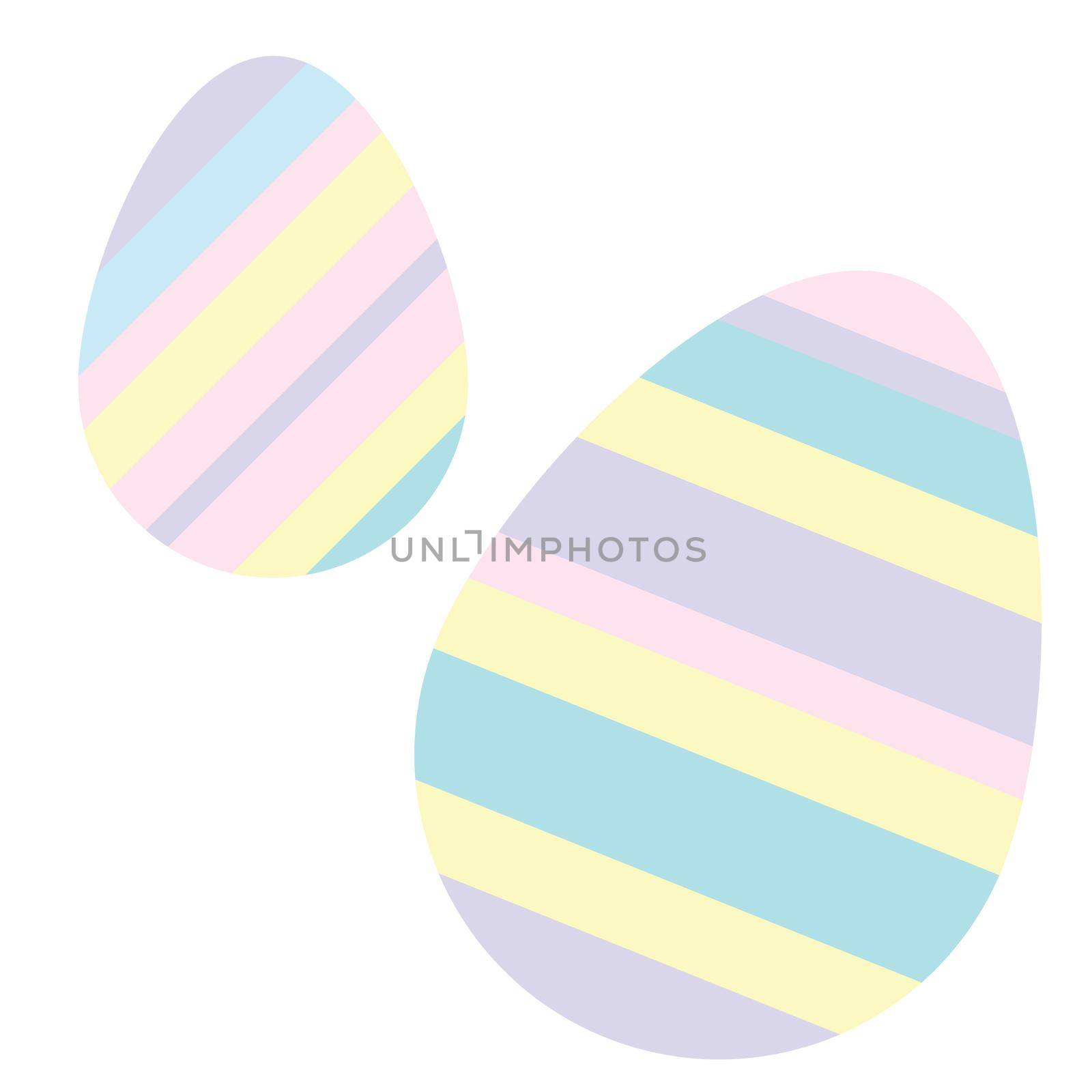 Happy Easter eggs with ornament. Black and white Happy Easter vector illustration. Boho Easter concept design in pastel