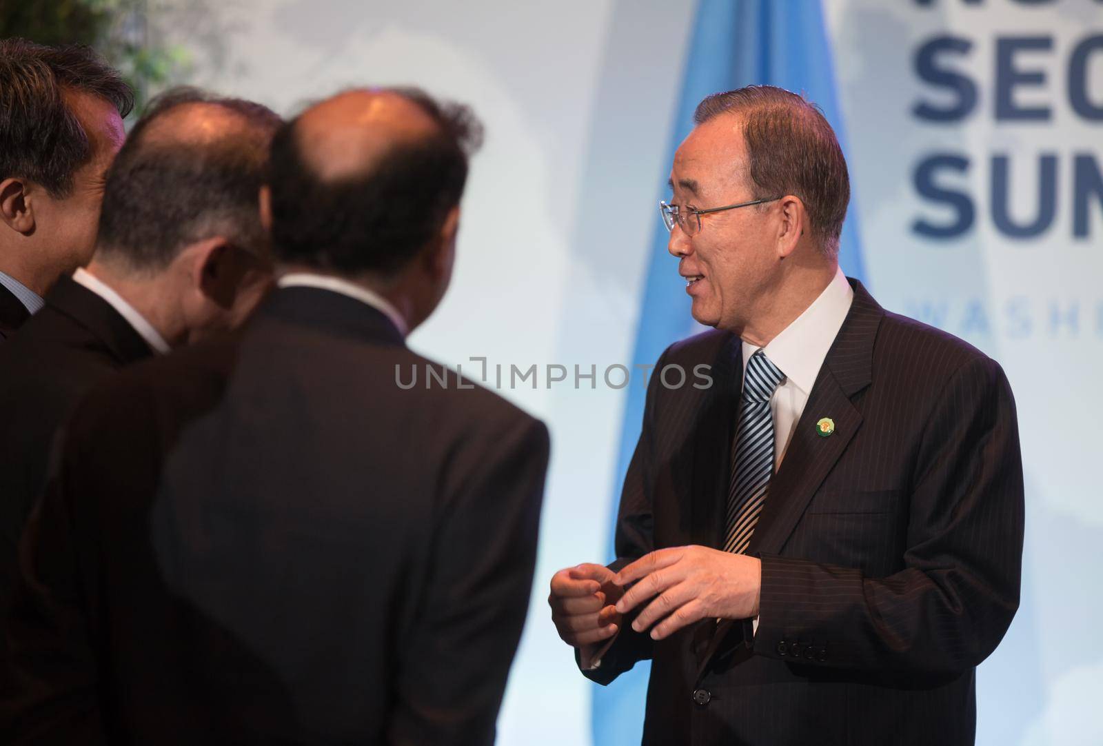 WASHINGTON D.C., USA - Apr 01, 2016: UN Secretary General Ban Ki-moon during the Nuclear Security Summit in Washington