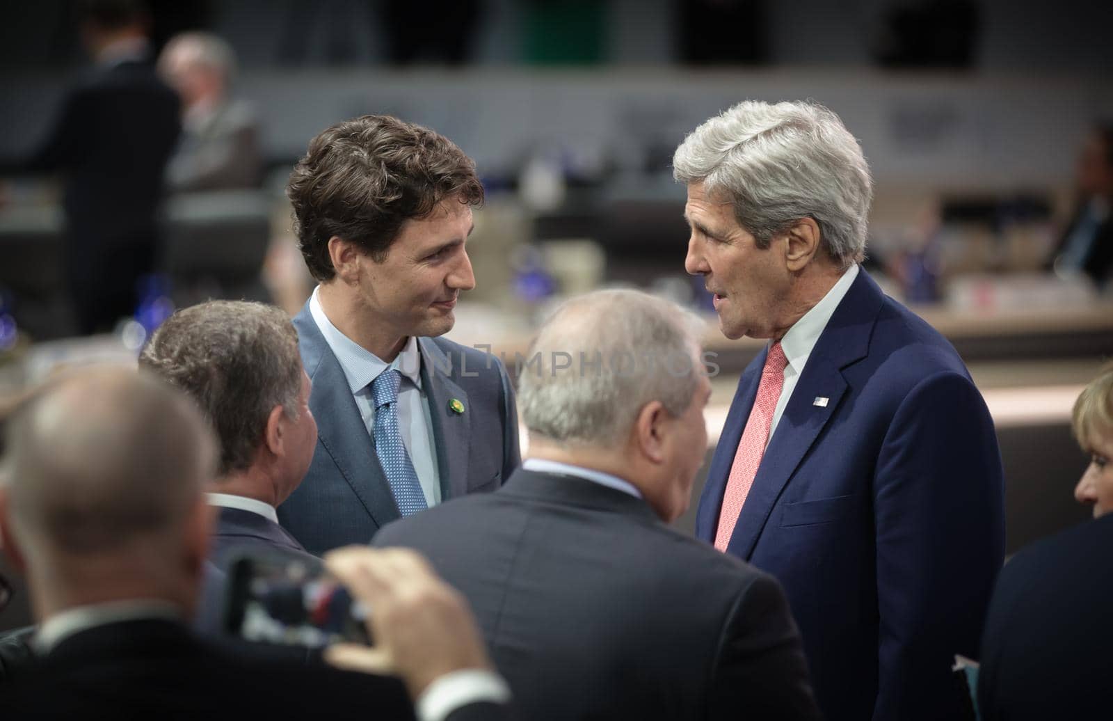 WASHINGTON D.C., USA - Mar 31, 2016: Working moments at the Nuclear Security Summit in Washington. The Nuclear Security Summit is a world summit, aimed at preventing nuclear terrorism around the globe