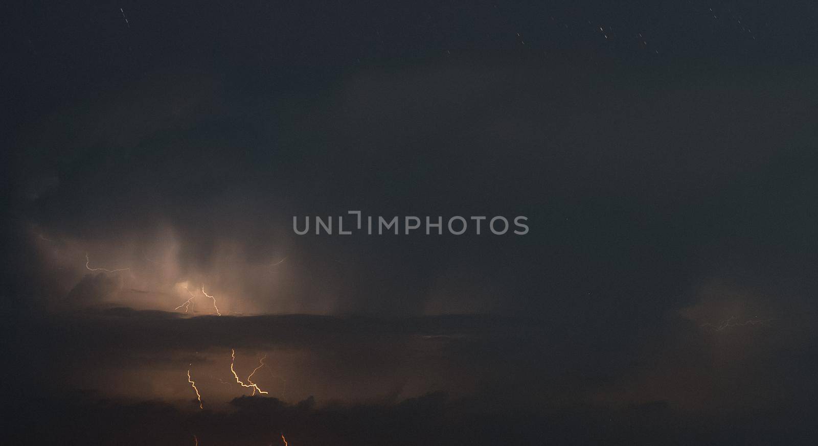 Night storm nature electricity forces