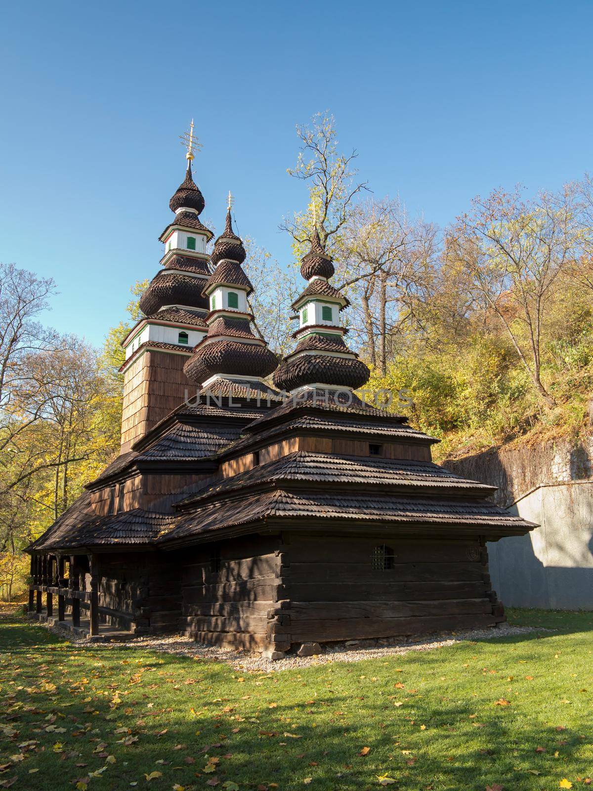 Wooden historical church of the St Archangel Michael in Prague by Mibuch