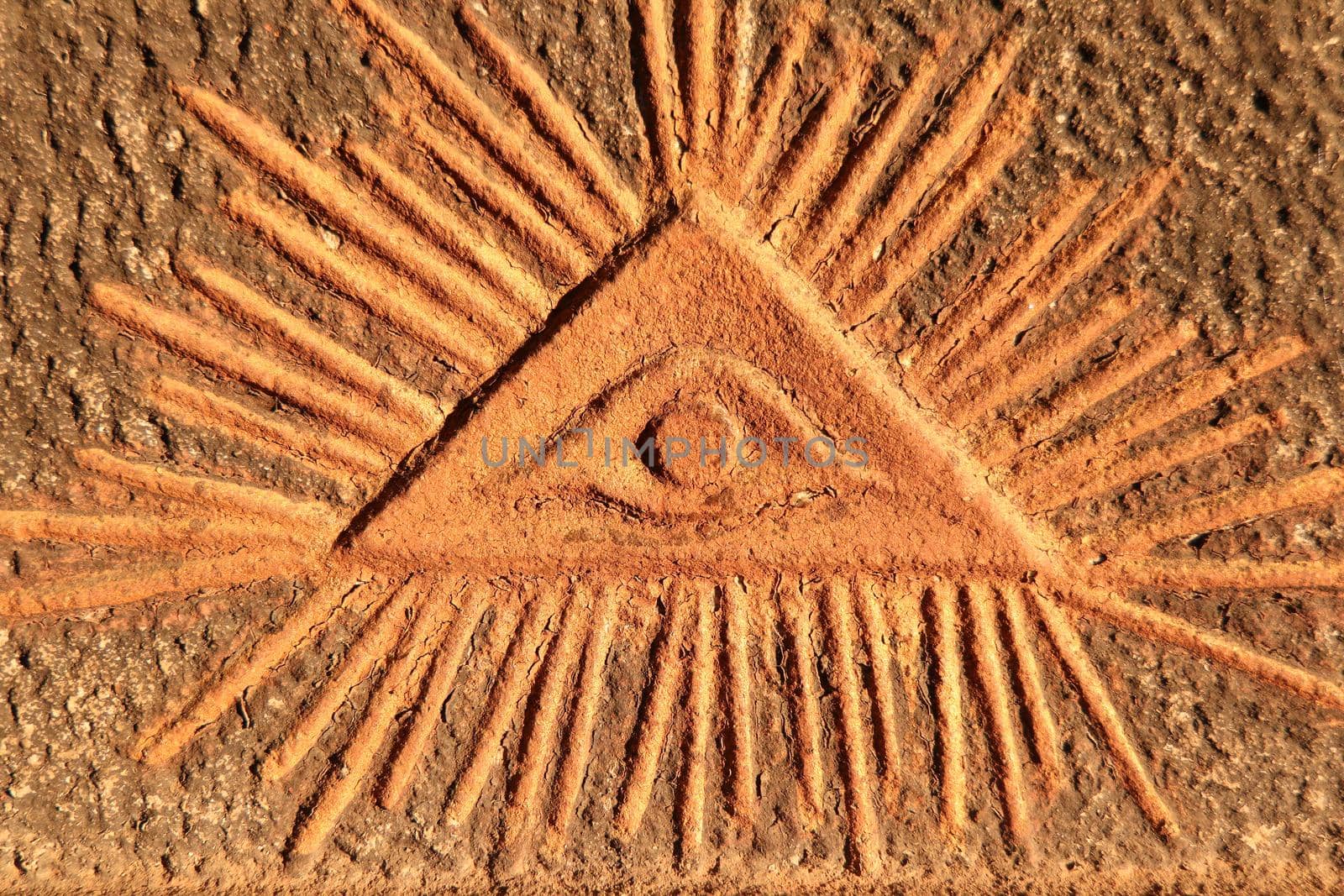 God's eye - old relief by Mibuch
