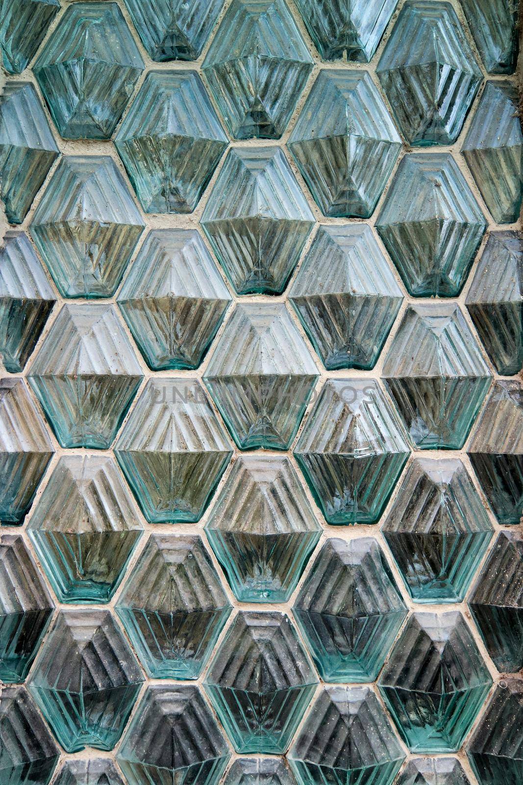 Window made of glass blocks by Mibuch