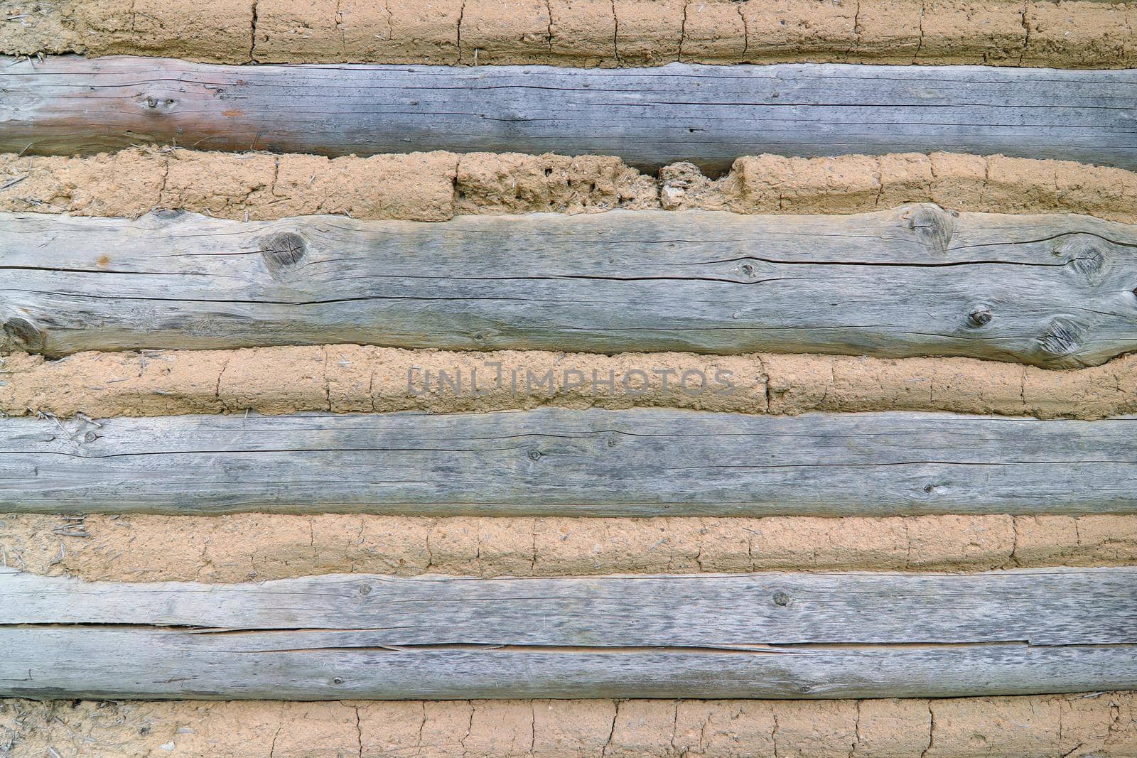 Cladding - detail of the wall of a half-timbered cottage by Mibuch