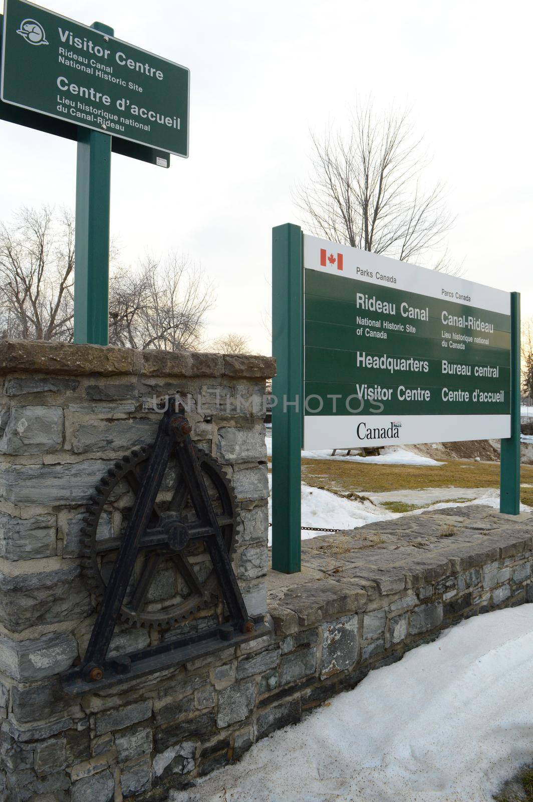 Rideau Canal Visitor Centre Sign by AlphaBaby