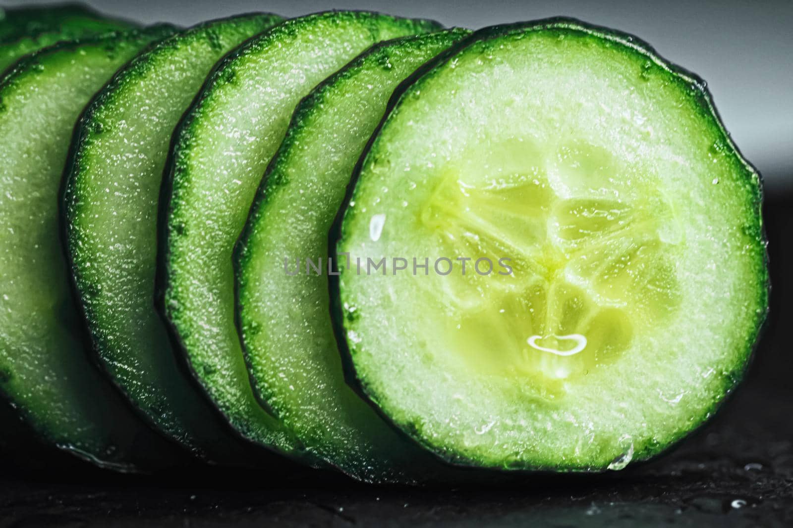 Fresh ripe cucumber, organic food by Anneleven