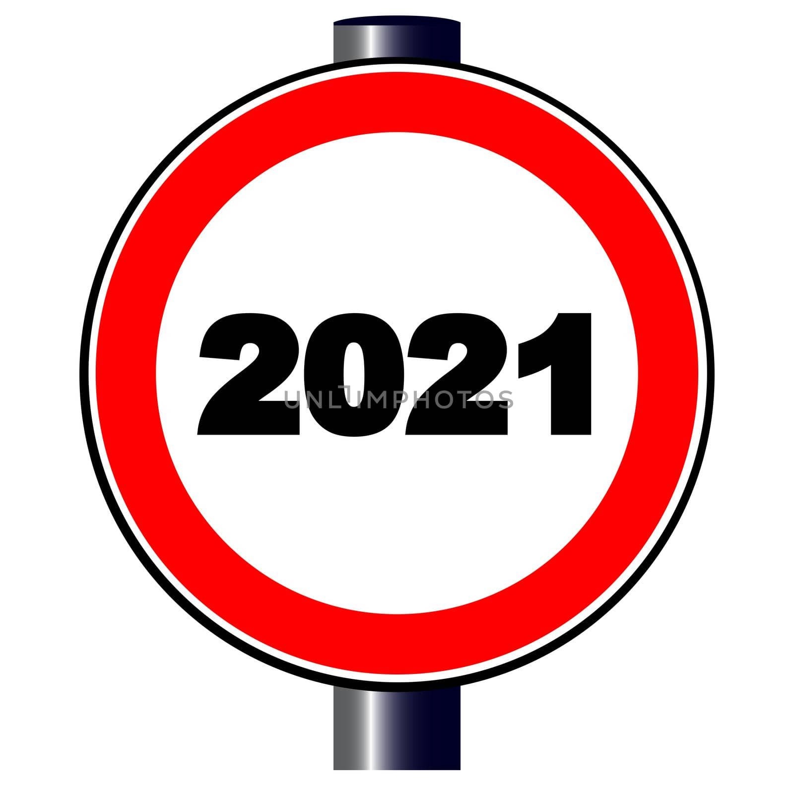 2021 Traffic Sign by Bigalbaloo