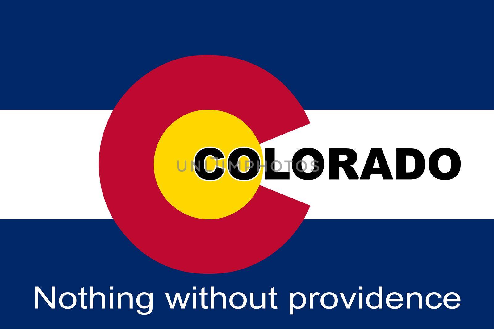 Colorado State Motto Flag by Bigalbaloo