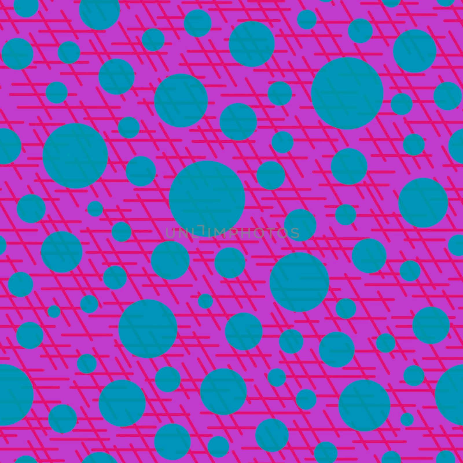 Abstract seamless pattern with colorful balls and lines.Illustration colorful polka dots ornament for background.Good for invitation,poster,card,flyer,banner,textile,fabric.Aquamarine pink lilac.