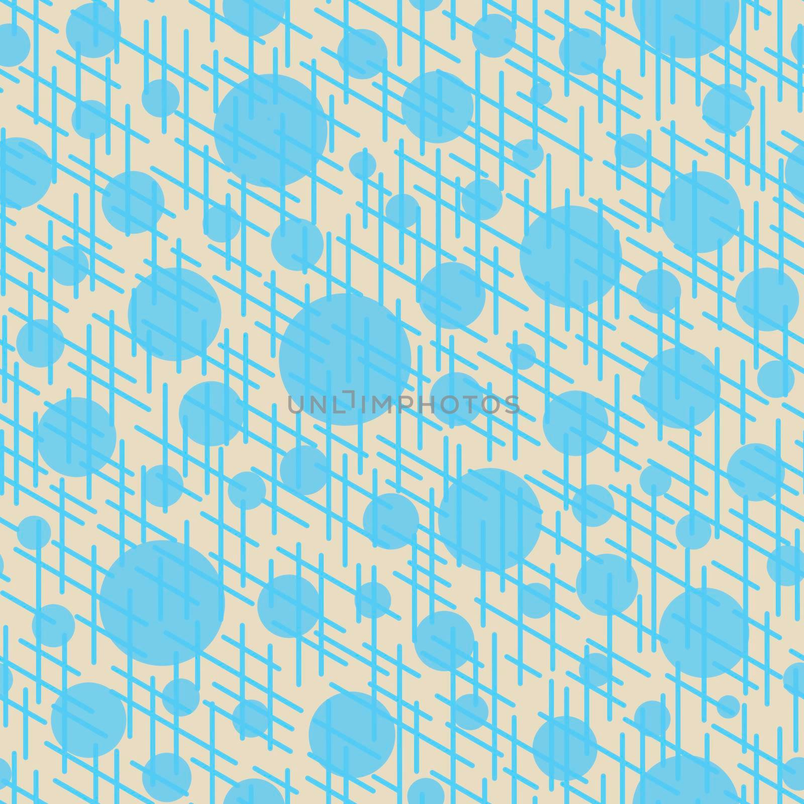 Abstract seamless pattern with colorful balls and lines.Illustration colorful polka dots ornament for background.Good for invitation,poster,card,flyer,banner,textile,fabric.Pink azure colors by Angelsmoon