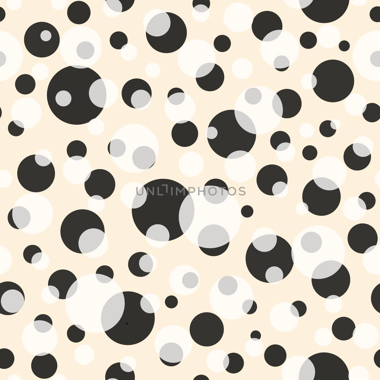 Abstract seamless pattern with colorful balls. by Angelsmoon