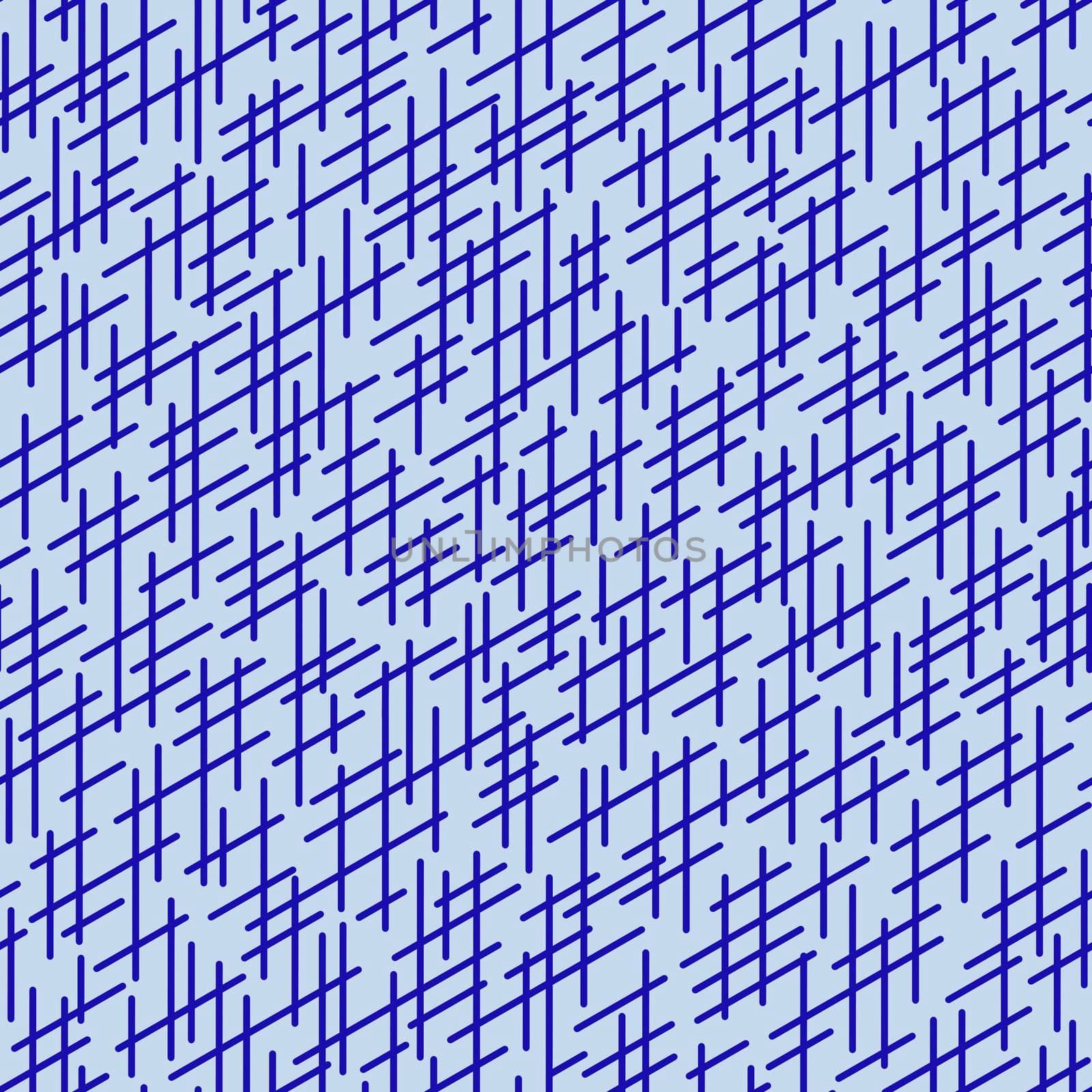 Randomly crossing lines making pattern.Chaotic short lines seamless pattern,chips and sticks modern repeatable motif.Good for print, textile,fabric, background, wrapping paper.Azure blue colors by Angelsmoon